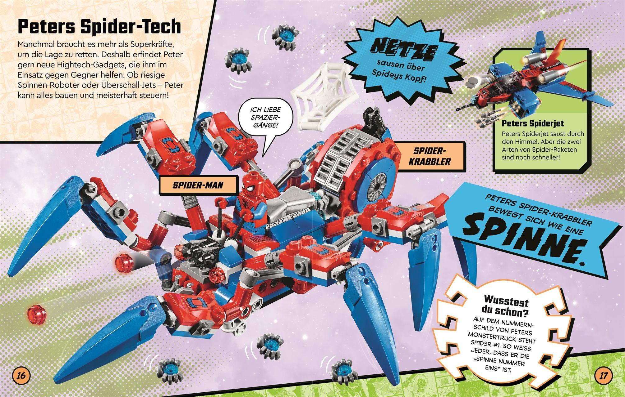 Beispielinhalt (Bild) LEGO® Marvel Spider-Man. Entdecke die Welt von Spider-Man
