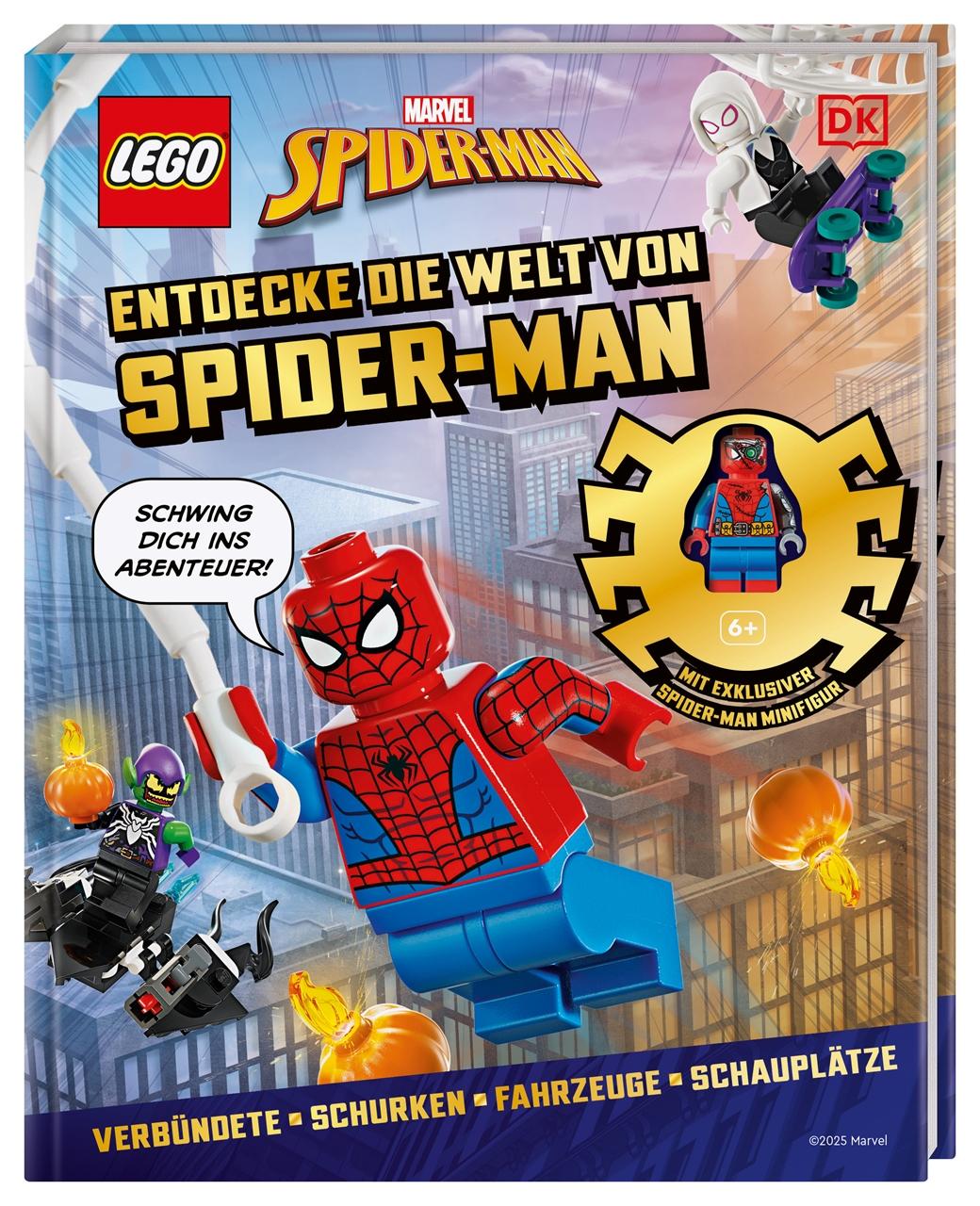 Vorderes Coverbild LEGO® Marvel Spider-Man. Entdecke die Welt von Spider-Man