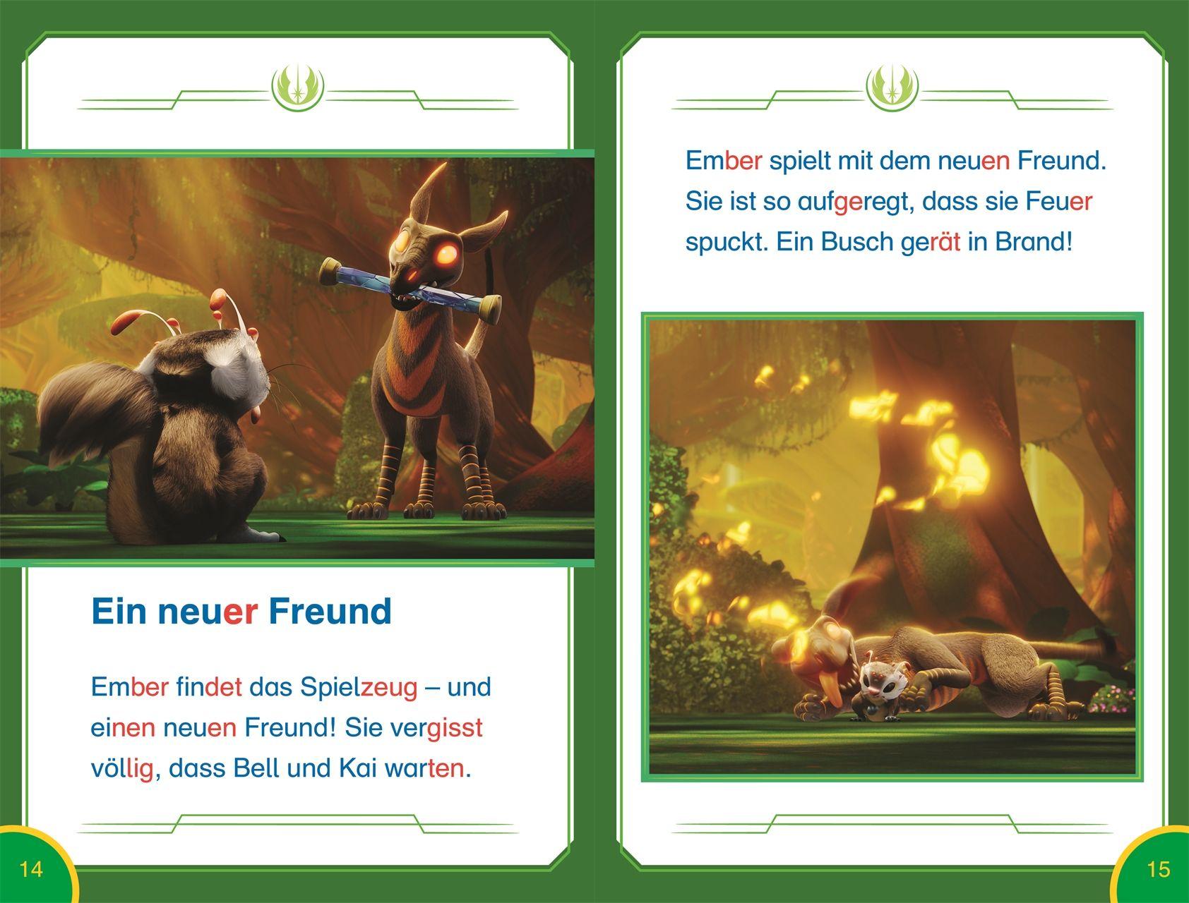 Beispielinhalt (Bild) SUPERLESER! Star Wars(TM) Die Abenteuer der jungen Jedi - Die Suche nach dem Aschehund