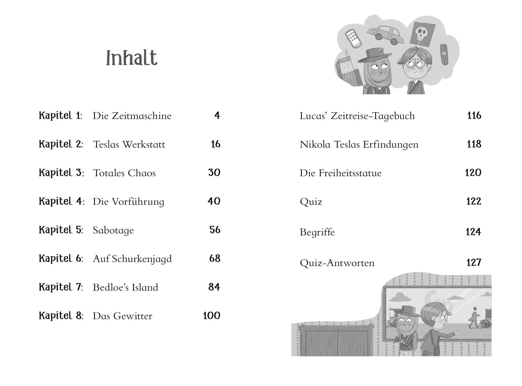 Beispielinhalt (Bild) Die Zeit-Agenten 5. Der Erfinder-Schwindler