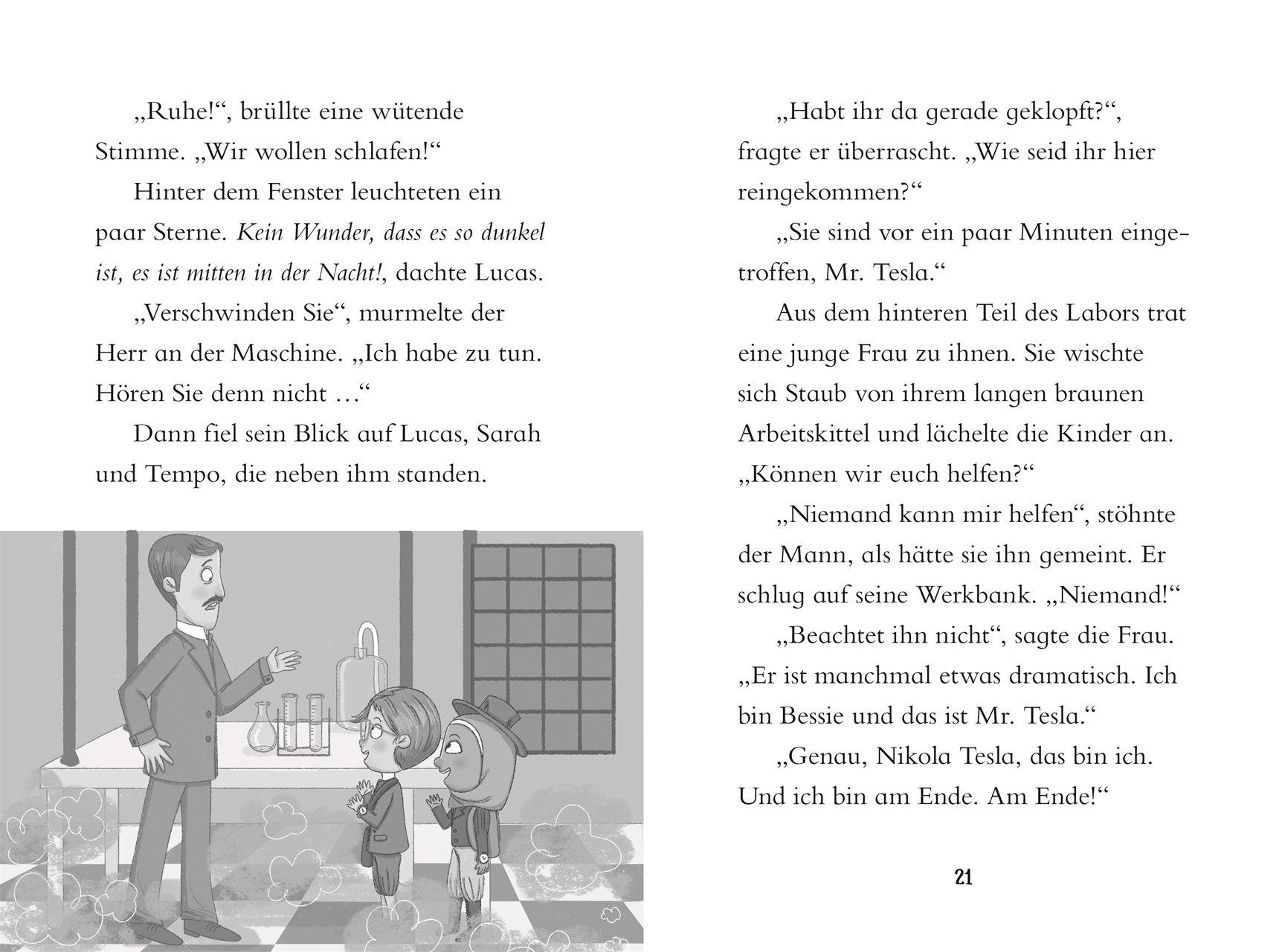 Beispielinhalt (Bild) Die Zeit-Agenten 5. Der Erfinder-Schwindler