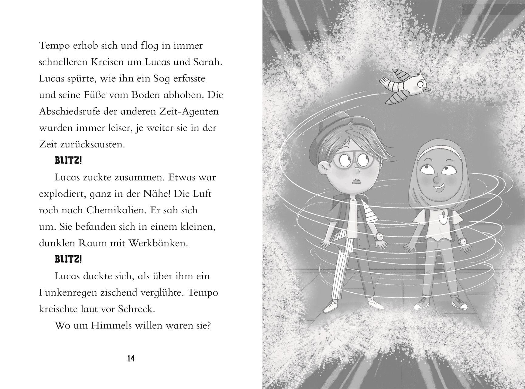 Beispielinhalt (Bild) Die Zeit-Agenten 5. Der Erfinder-Schwindler