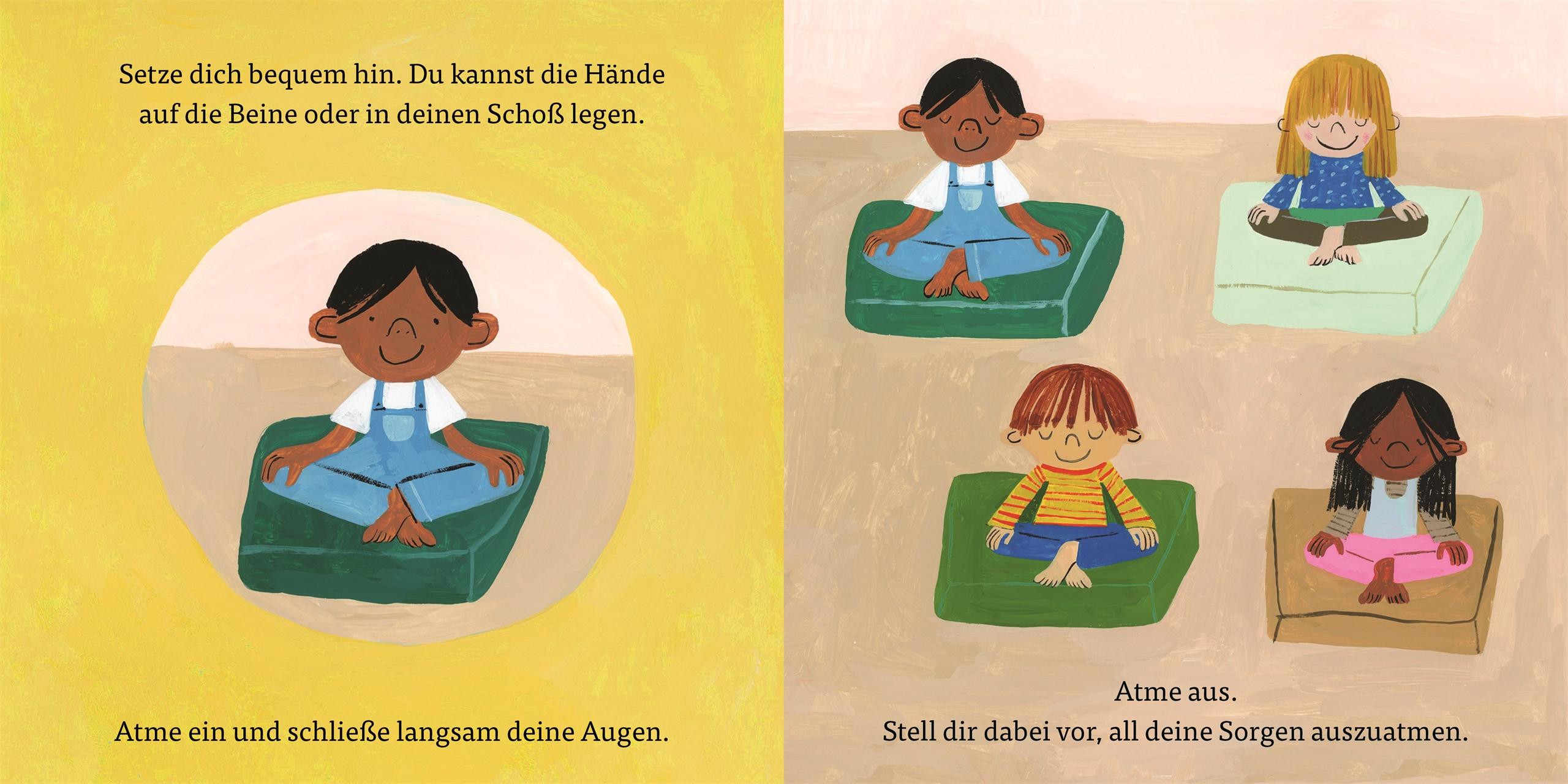 Beispielinhalt (Bild) Meditation für Kinder. Ruhig und entspannt