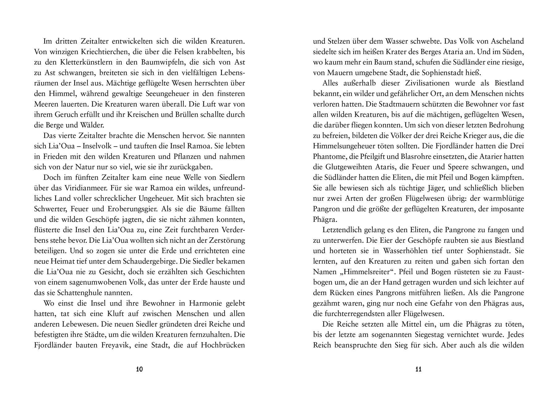 Beispielinhalt (Bild) Beastlands. Schattenflügel (Band 1)