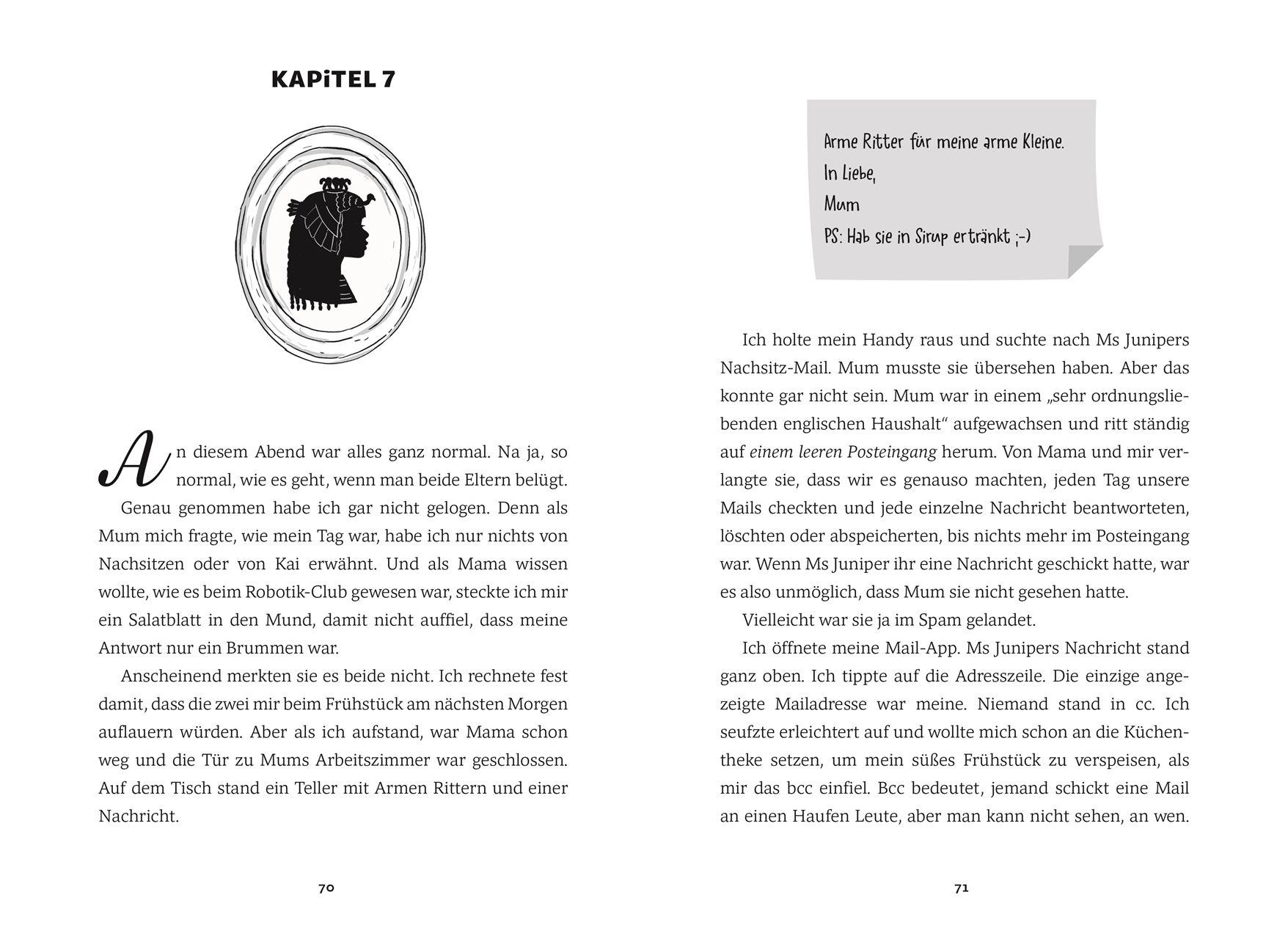 Beispielinhalt (Bild) Secret Society of Rebel Girls. Wie ich wegen Nachsitzen einen Brief von Kleopatra bekam (Band 1)