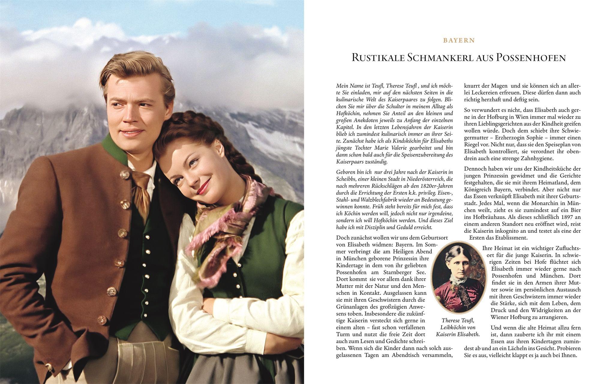 Beispielinhalt (Bild) Sissi. Das kaiserliche Kochbuch