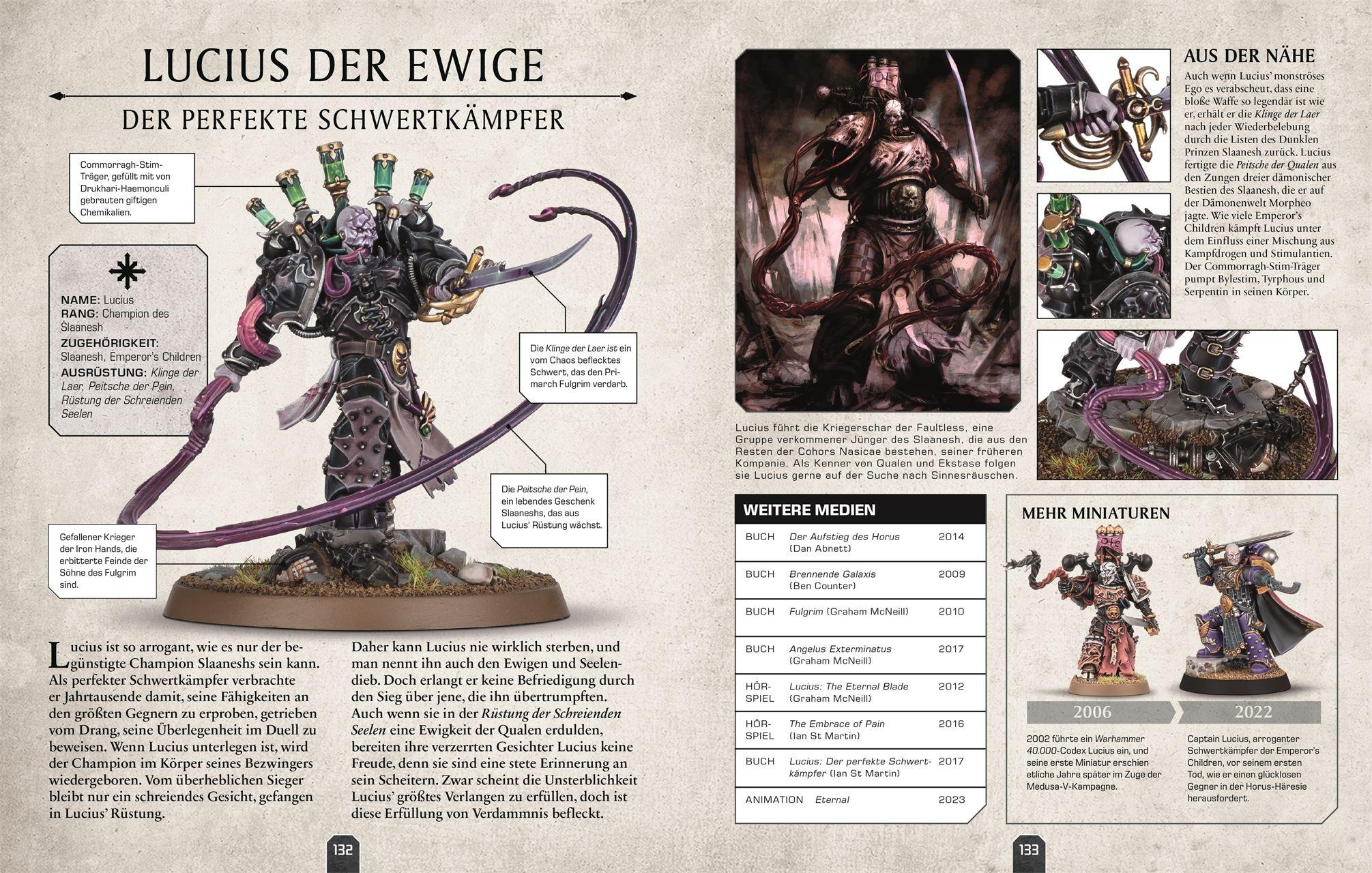 Beispielinhalt (Bild) Warhammer 40.000 Lexikon der Figuren