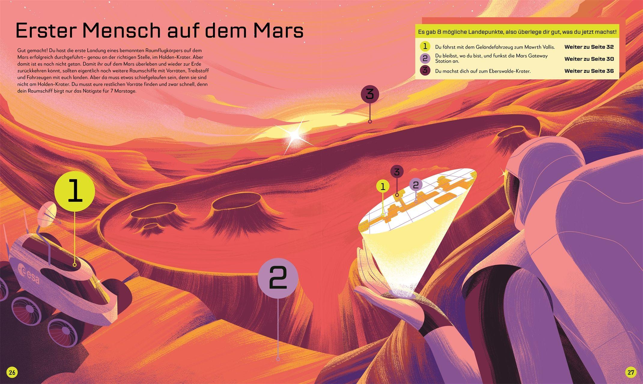 Beispielinhalt (Bild) Mission zum Mars