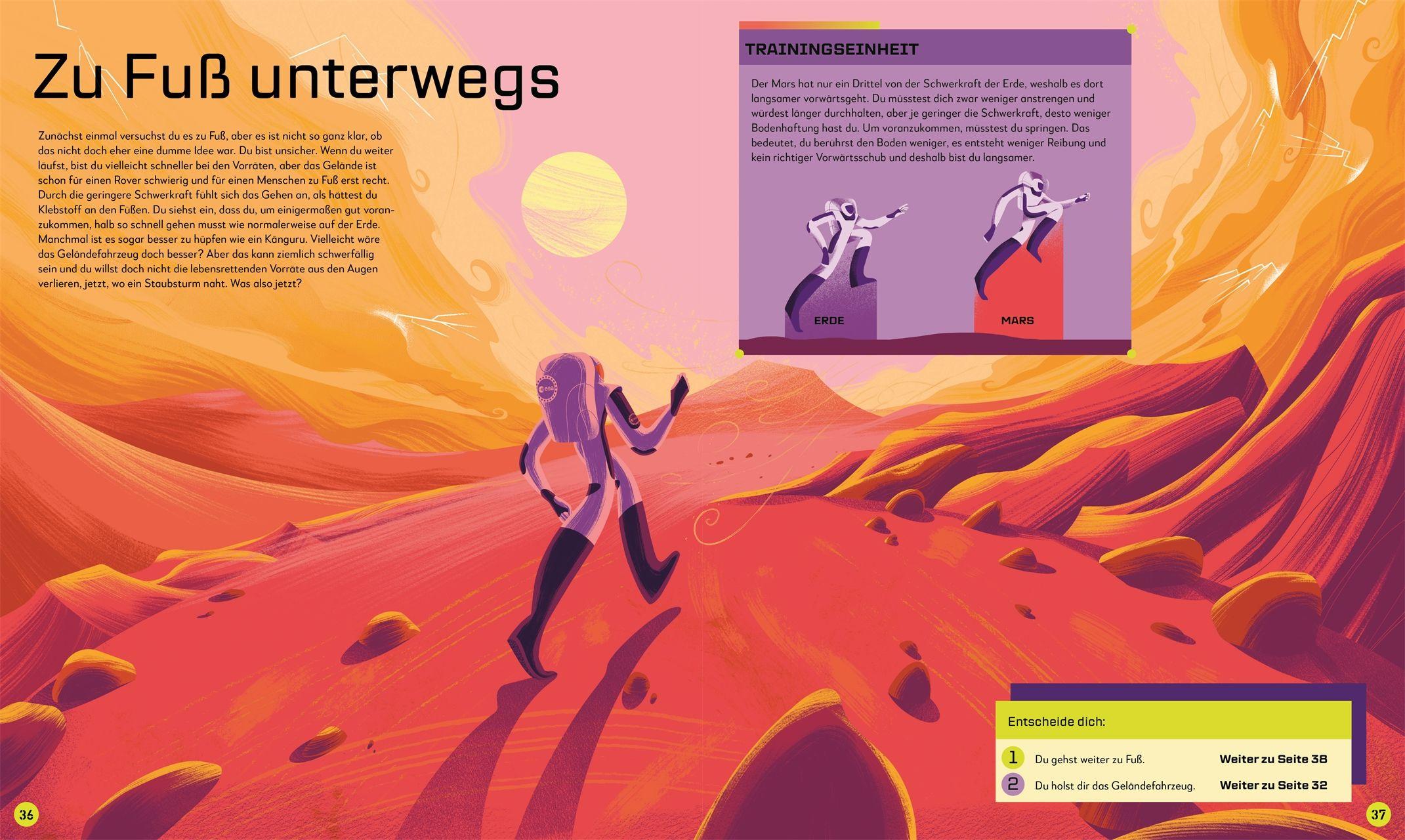 Beispielinhalt (Bild) Mission zum Mars