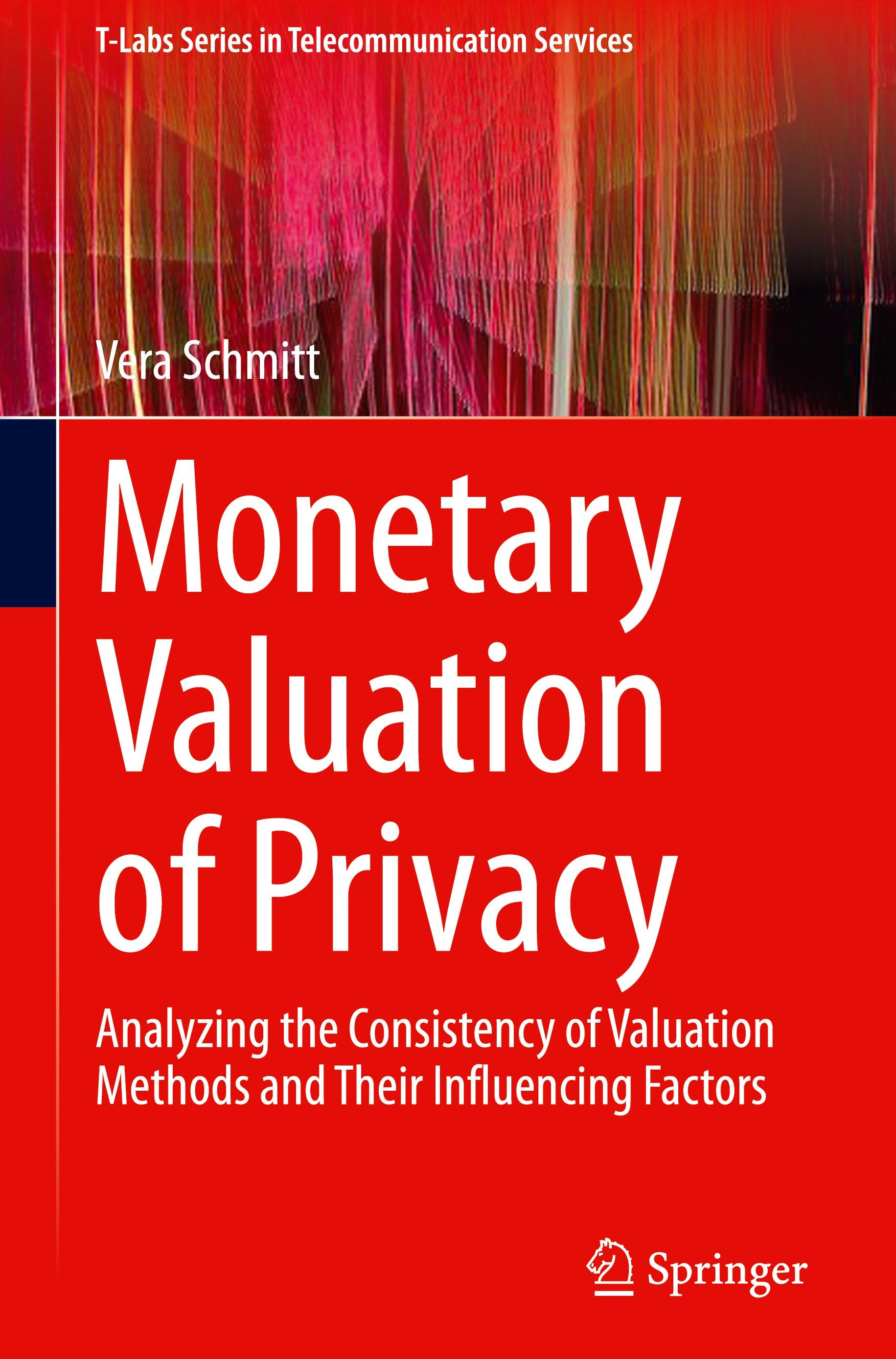 Vorderes Coverbild Monetary Valuation of Privacy