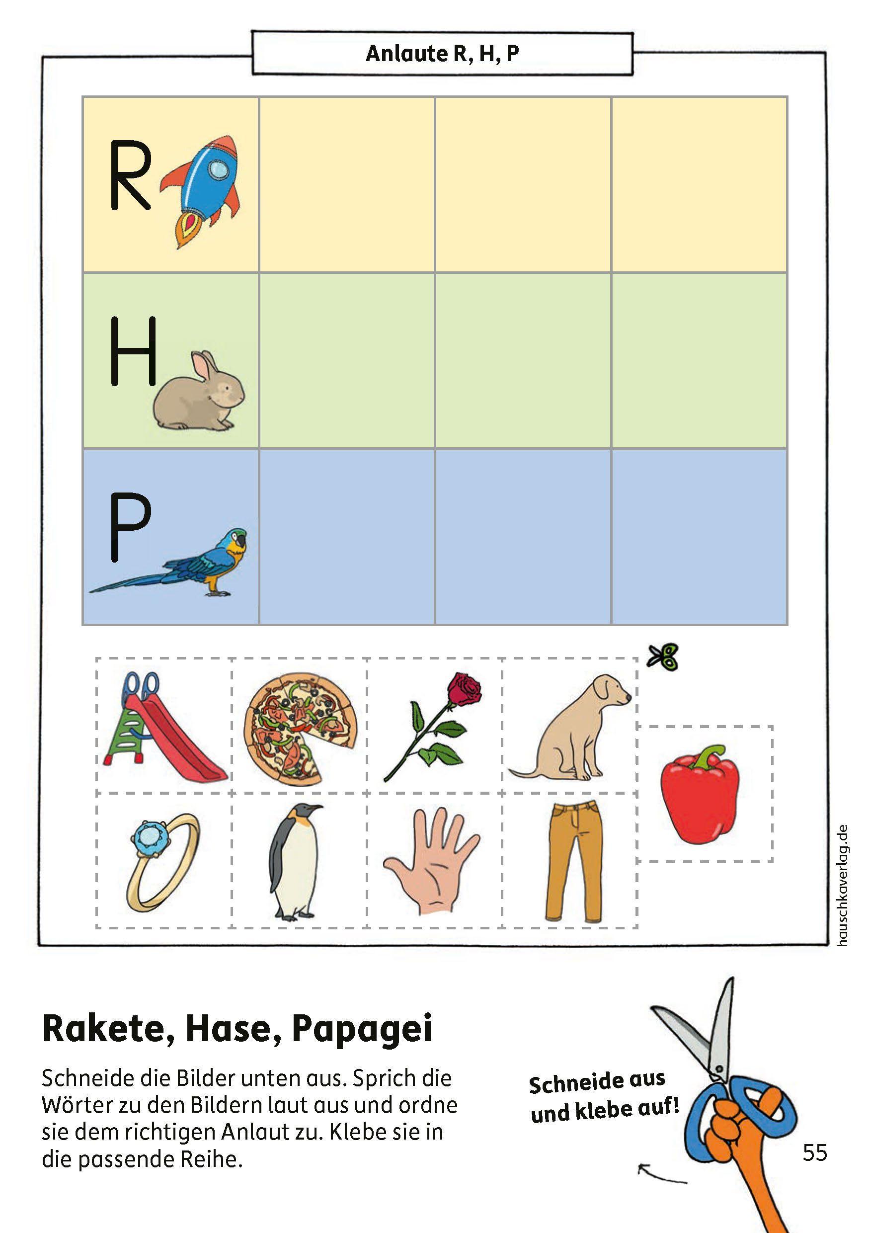 Beispielinhalt (Bild) Schulstart-Block ab 6 Jahre - Buchstaben schreiben lernen
