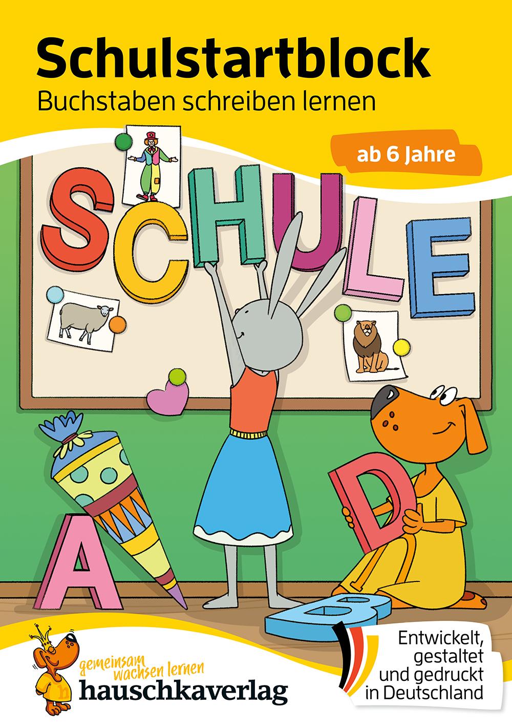 Vorderes Coverbild Schulstart-Block ab 6 Jahre - Buchstaben schreiben lernen