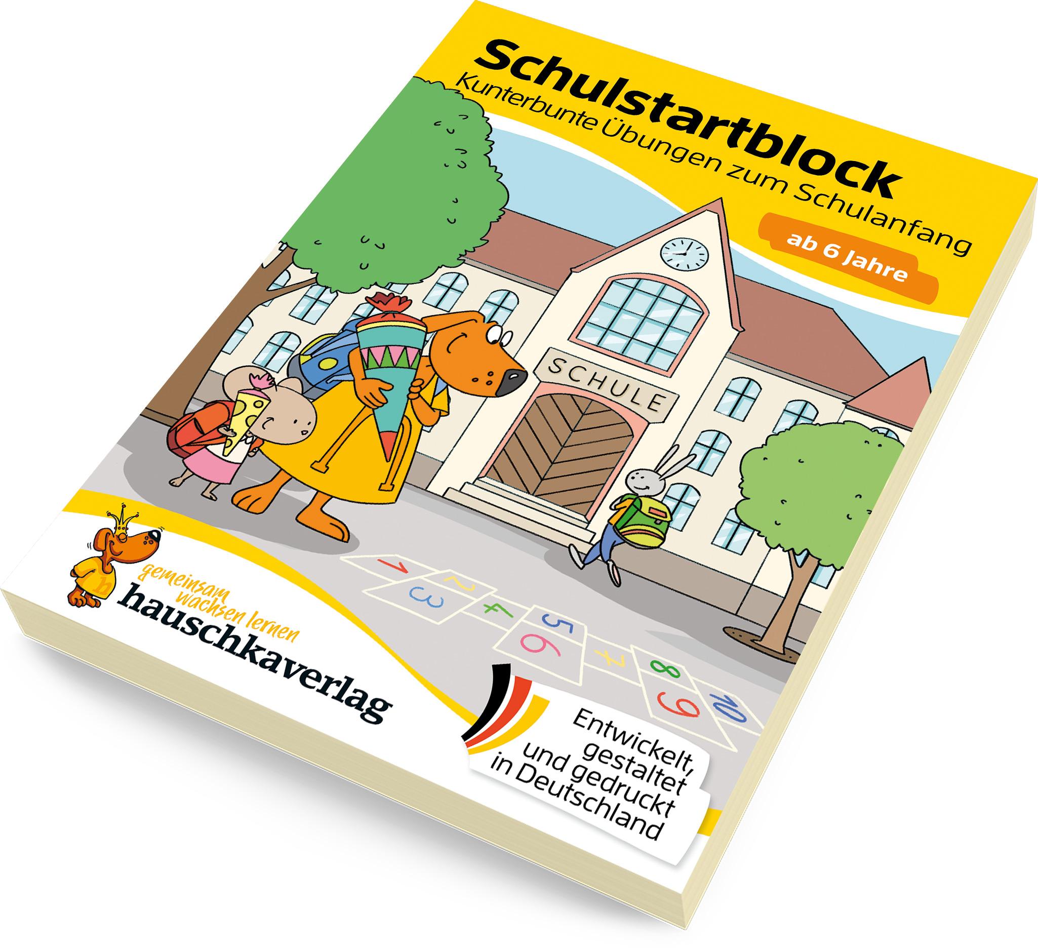 Beispielinhalt (Bild) Schulstart-Block ab 6 Jahre - Kunterbunte Übungen zum Schulanfang