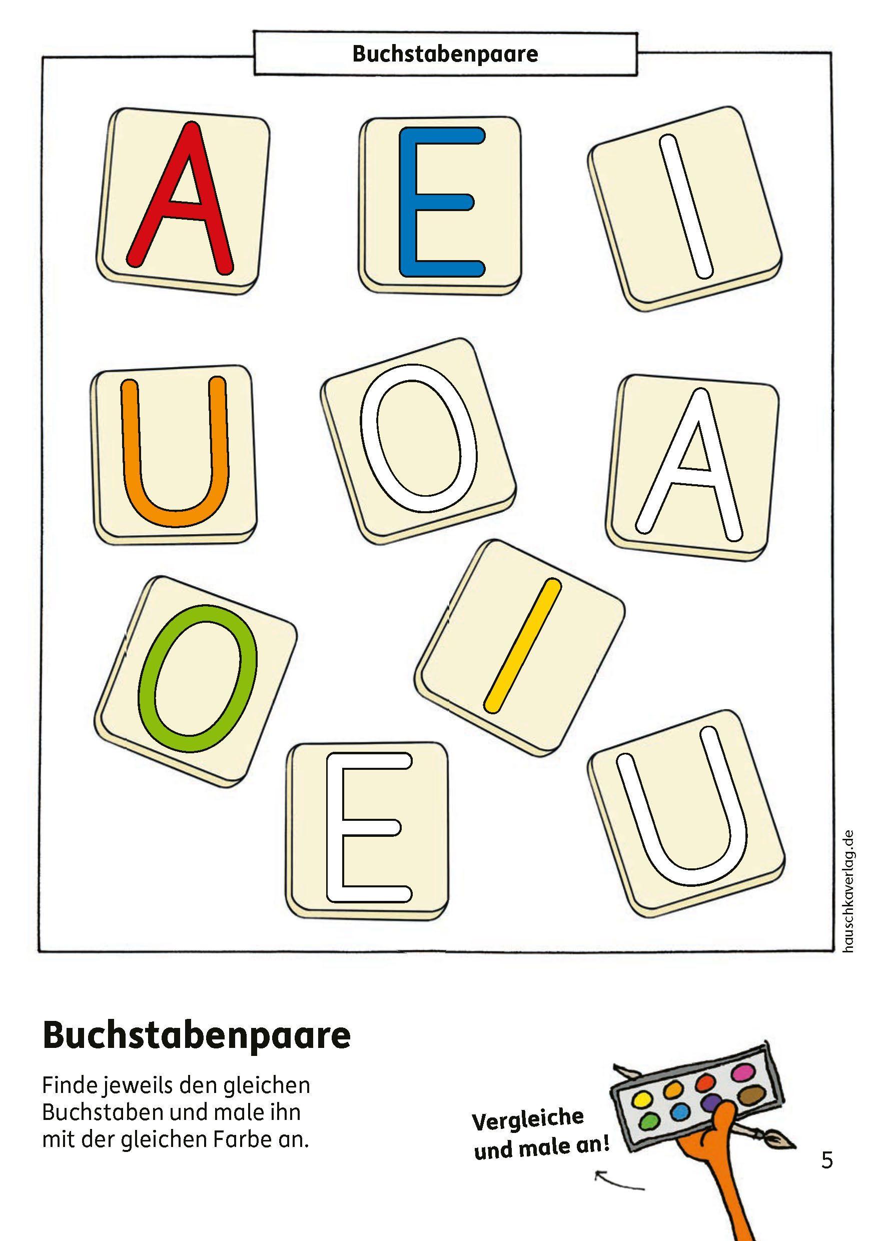 Beispielinhalt (Bild) Schulstart-Block ab 6 Jahre - Kunterbunte Übungen zum Schulanfang