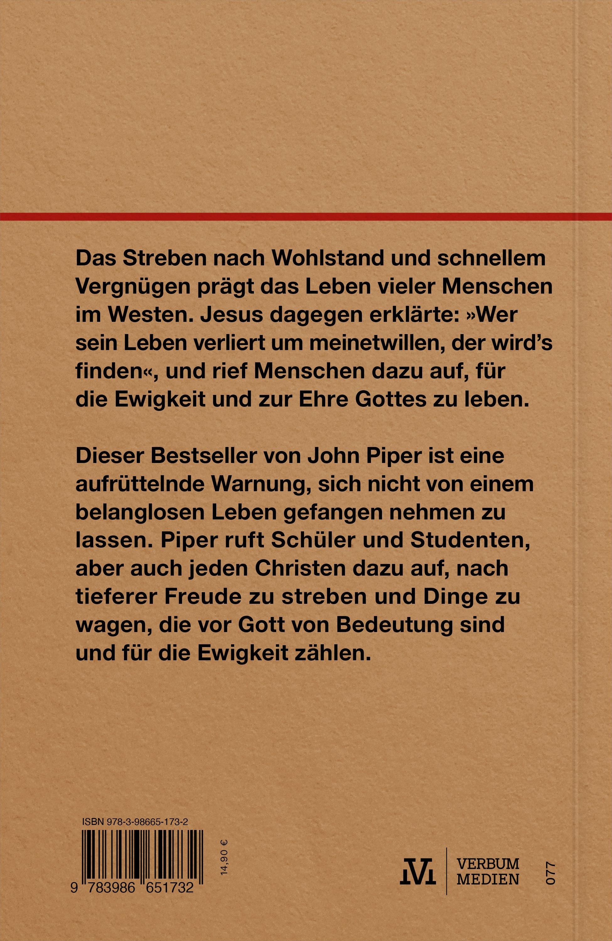 Rückseitencover Du lebst nur einmal