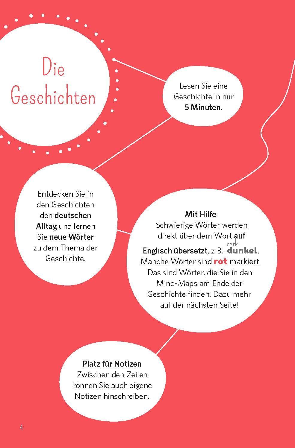 Beispielinhalt (Bild) PONS 5-Minuten-Lektüren DaF Als ich klein war (A2)