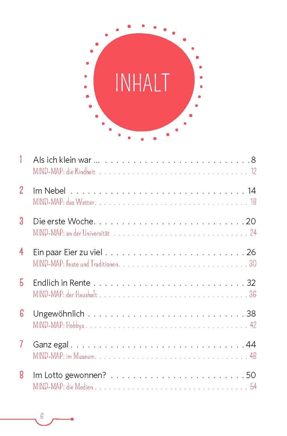 Beispielinhalt (Bild) PONS 5-Minuten-Lektüren DaF Als ich klein war (A2)