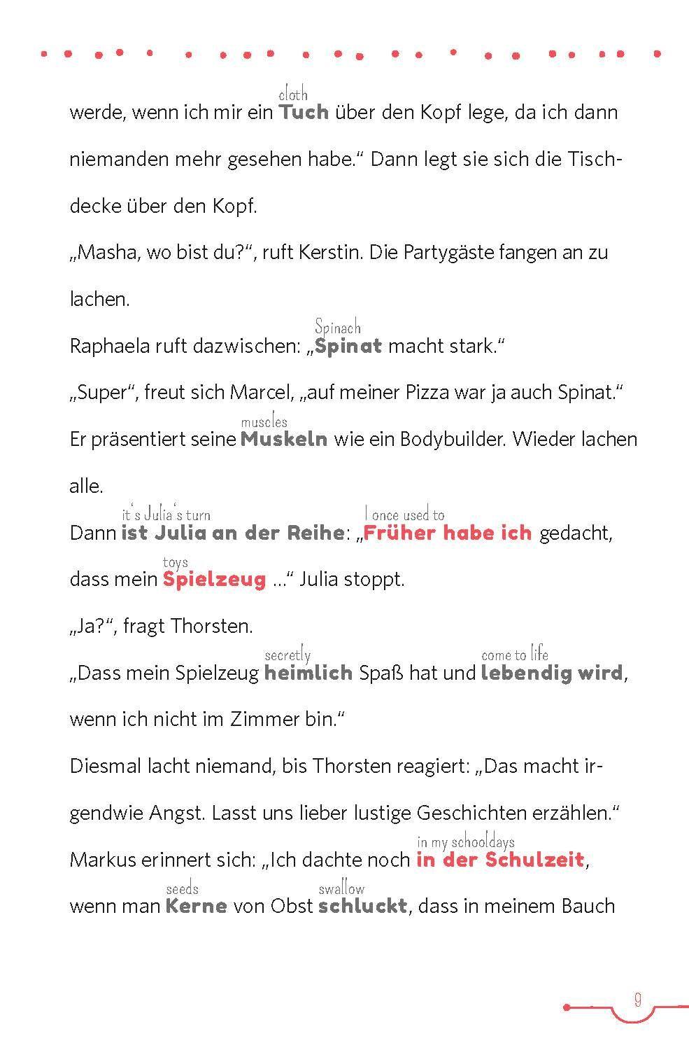 Beispielinhalt (Bild) PONS 5-Minuten-Lektüren DaF Als ich klein war (A2)