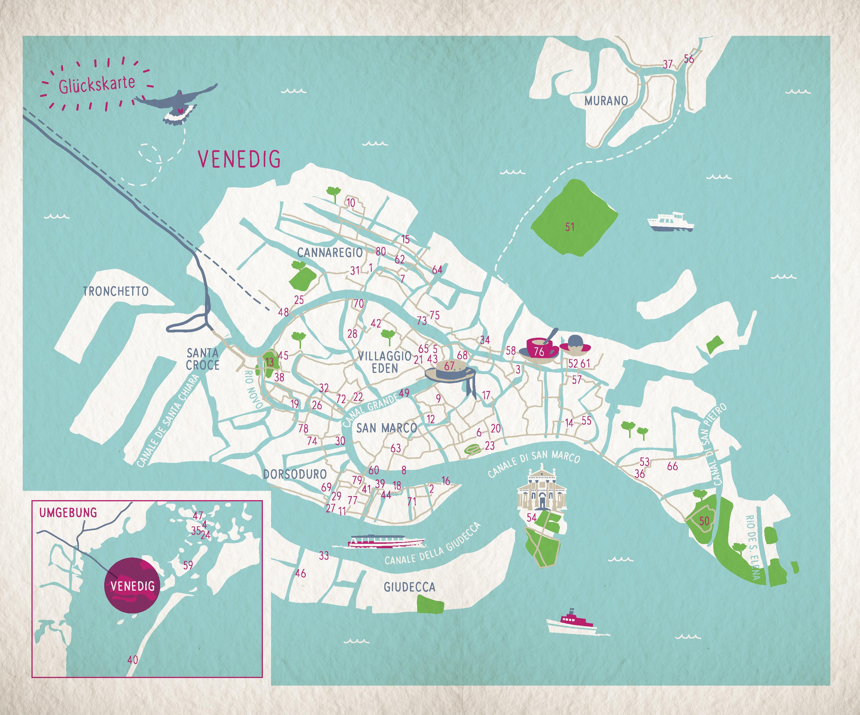 Beispielinhalt (Bild) Glücksorte in Venedig