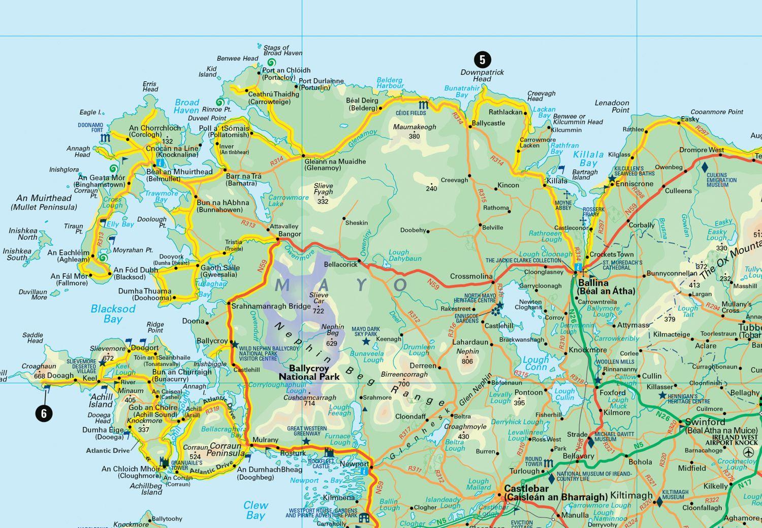 Beispielinhalt (Bild) Wild Atlantic Way Pocket Map