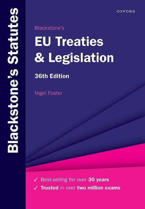 Vorderes Coverbild Blackstone's EU Treaties & Legislation