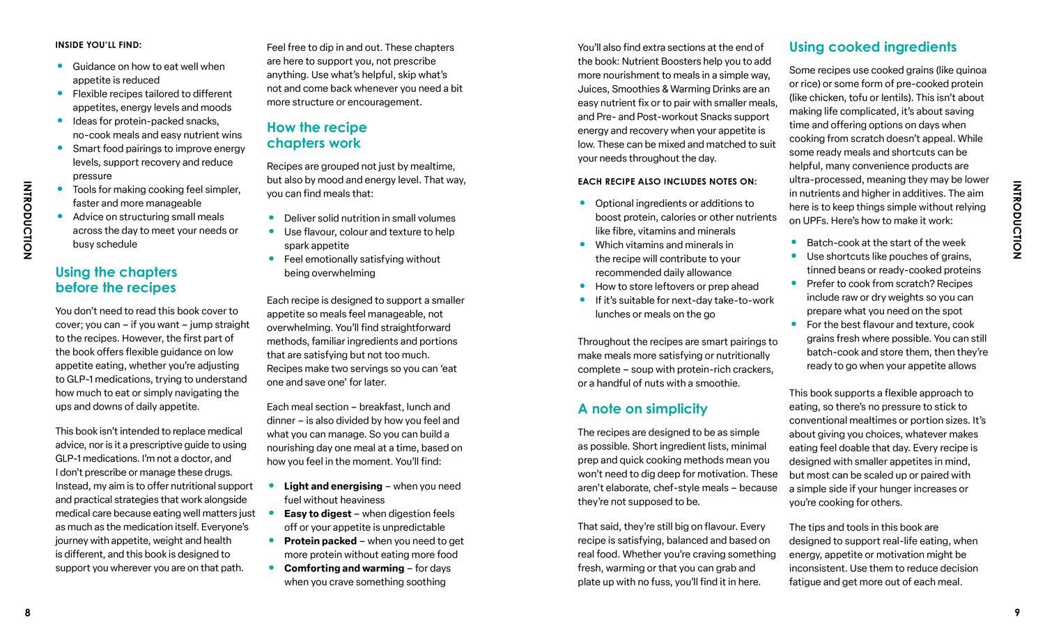 Beispielinhalt (Bild) The Low Appetite Cookbook