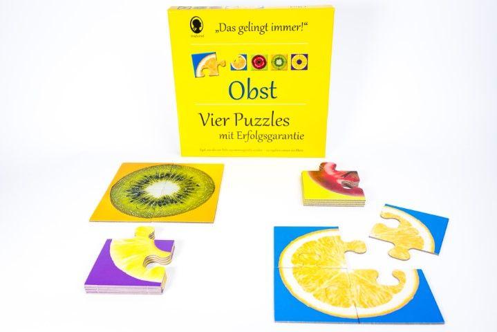 Beispielinhalt (Bild) Das "Gelingt immer"-Puzzle Obst. Das Puzzle-Spiel für Senioren mit Demenz