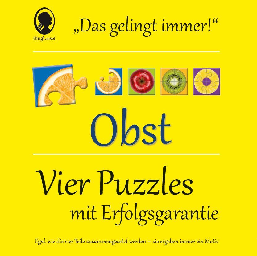 Vorderes Coverbild Das "Gelingt immer"-Puzzle Obst. Das Puzzle-Spiel für Senioren mit Demenz