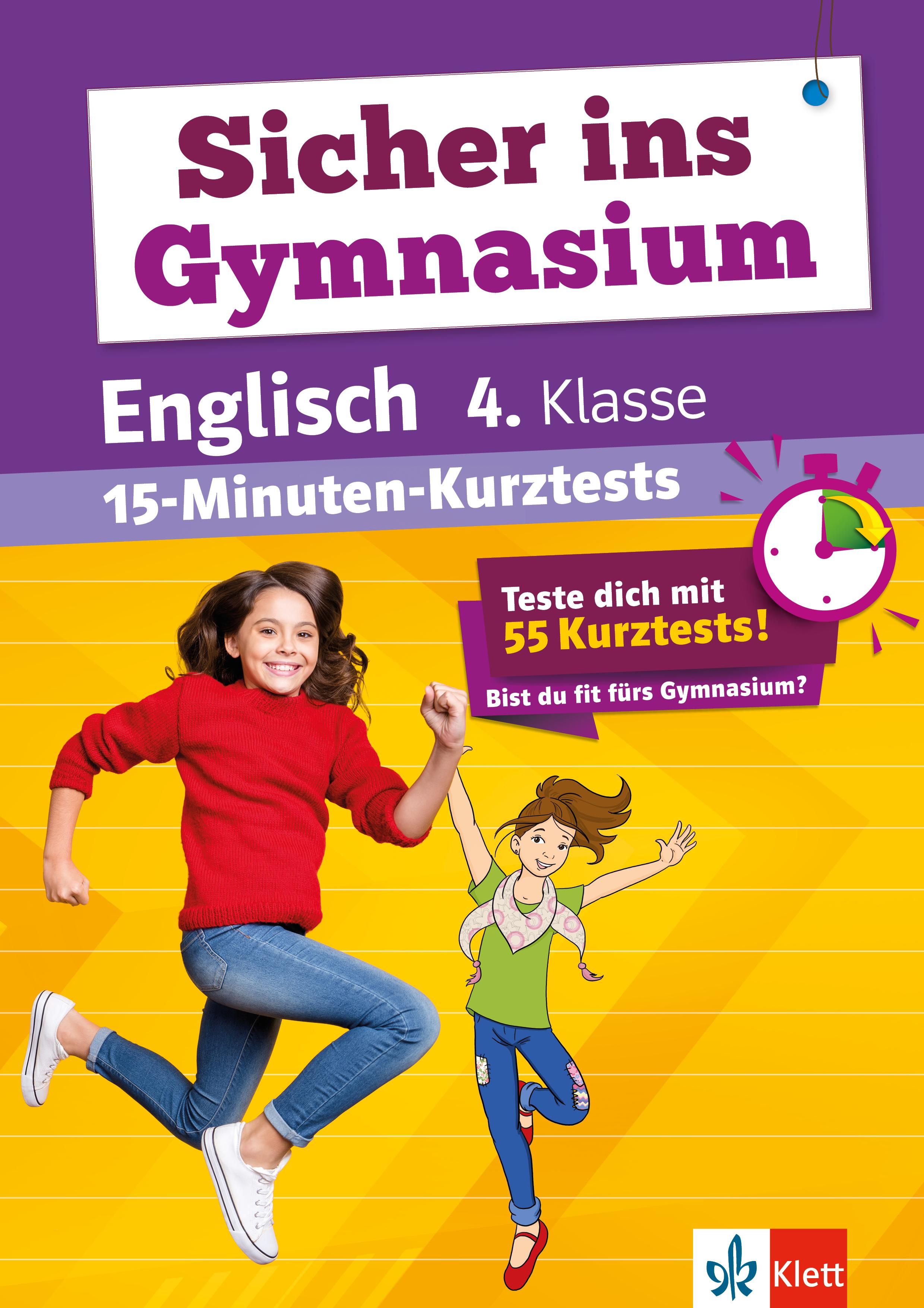 Vorderes Coverbild Sicher ins Gymnasium: 15-Minuten-Kurztests Englisch 4.Klasse