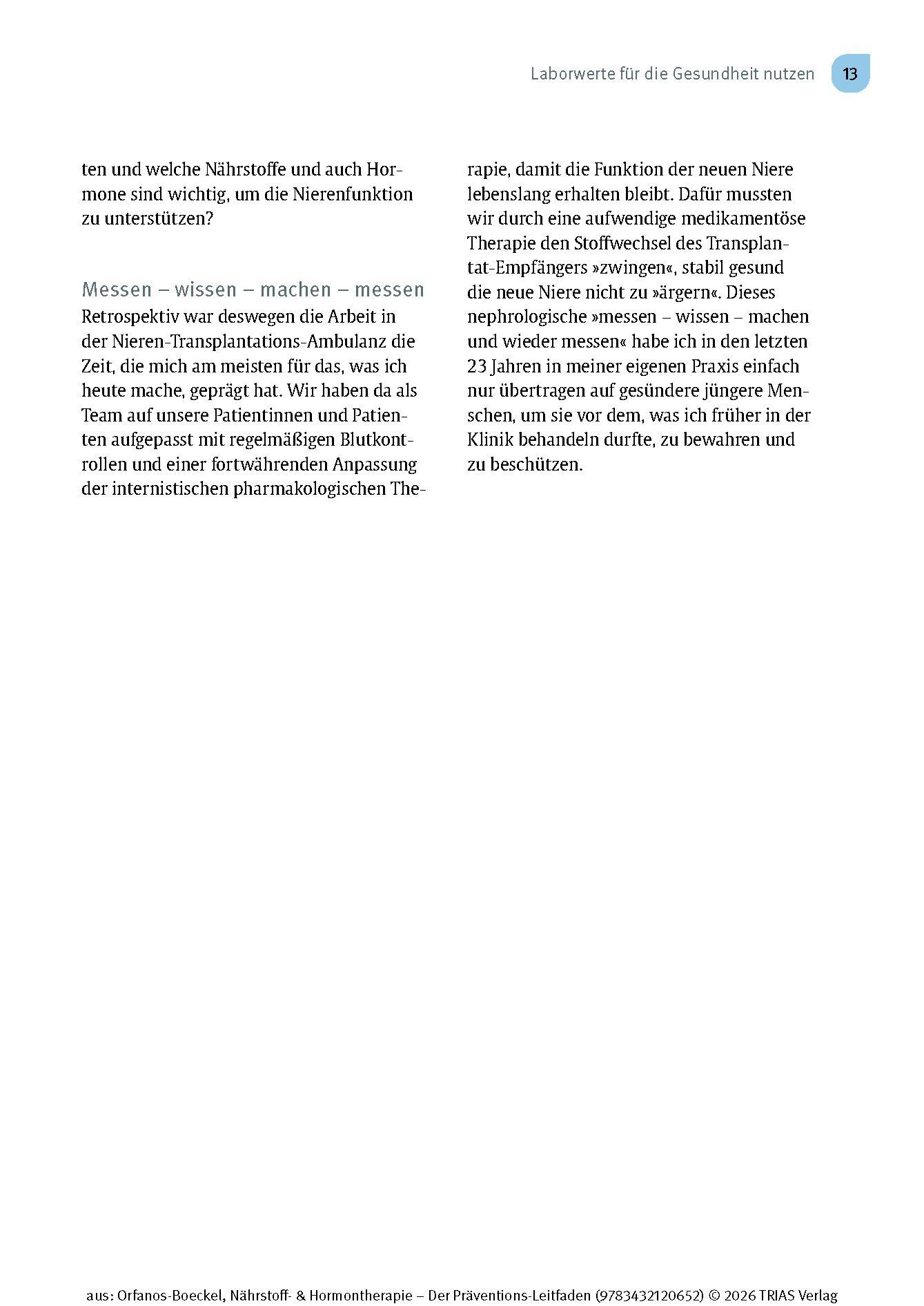 Beispielinhalt (Bild) Nährstoff- & Hormontherapie - Der Präventions-Leitfaden