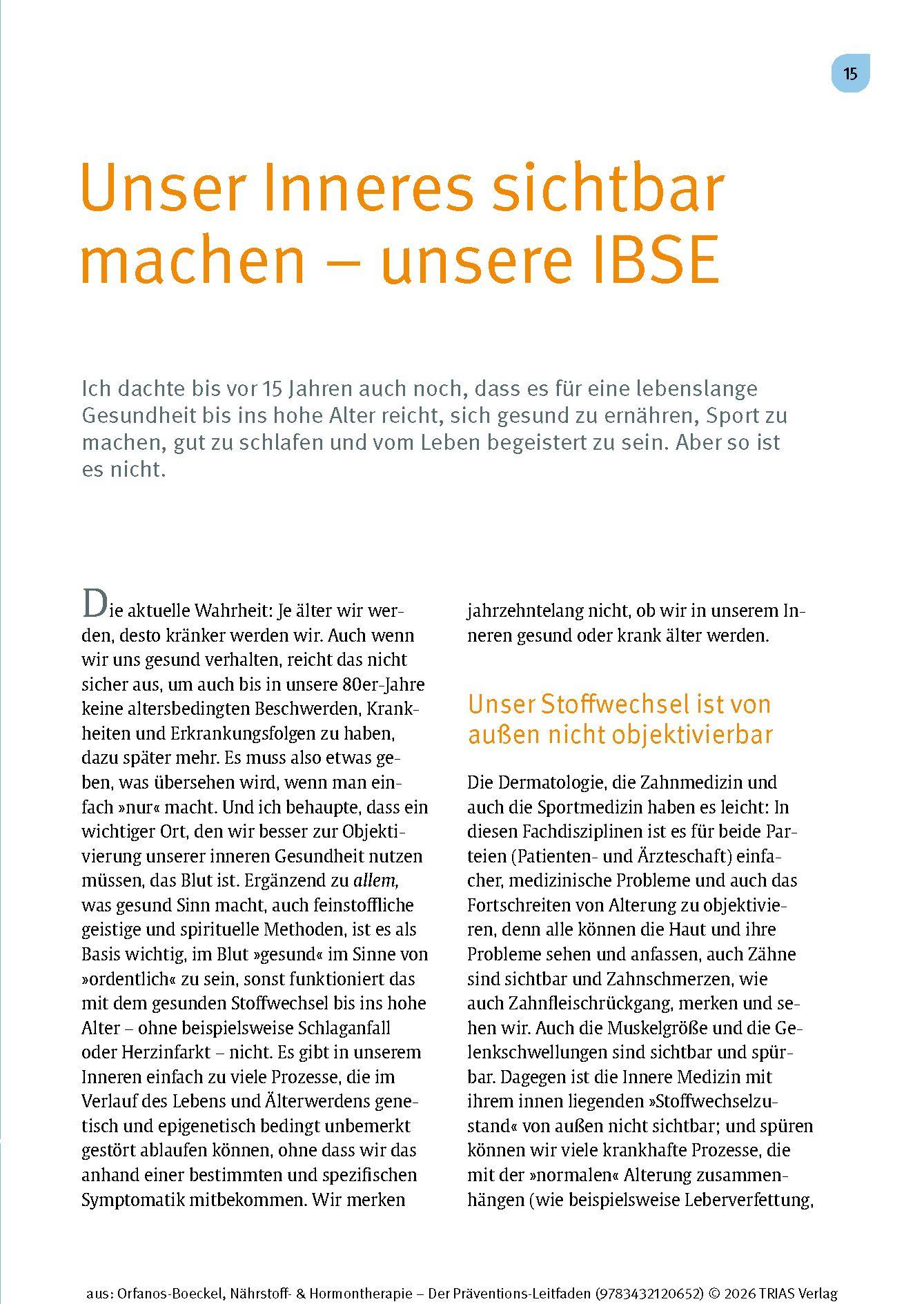 Beispielinhalt (Bild) Nährstoff- & Hormontherapie - Der Präventions-Leitfaden
