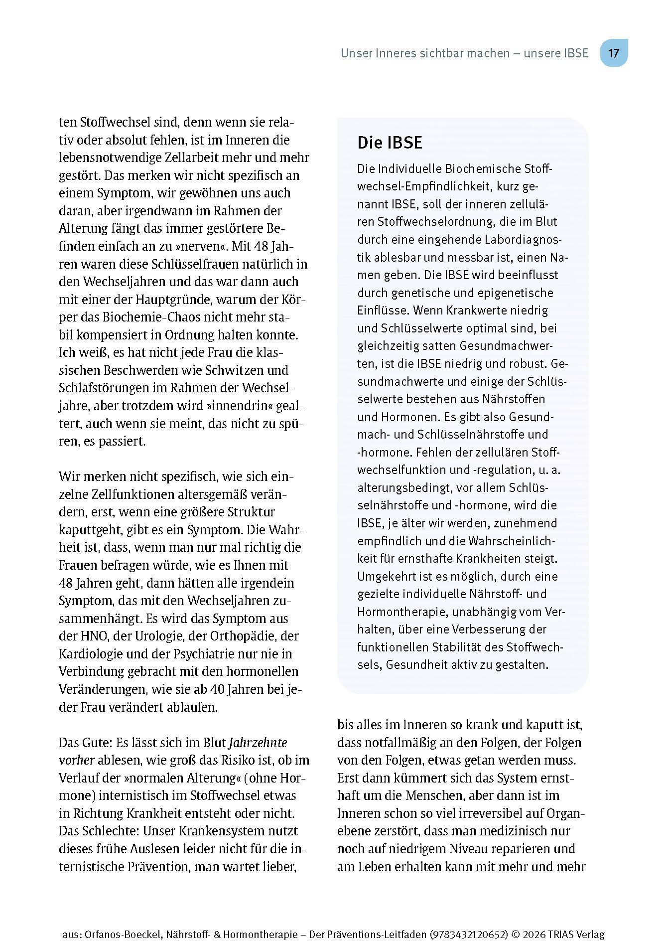 Beispielinhalt (Bild) Nährstoff- & Hormontherapie - Der Präventions-Leitfaden