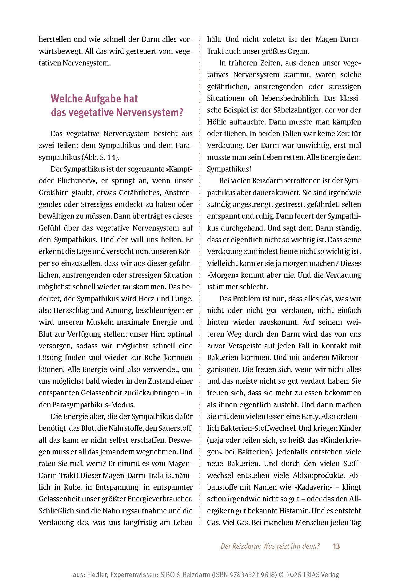 Beispielinhalt (Bild) Expertenwissen: SIBO & Reizdarm