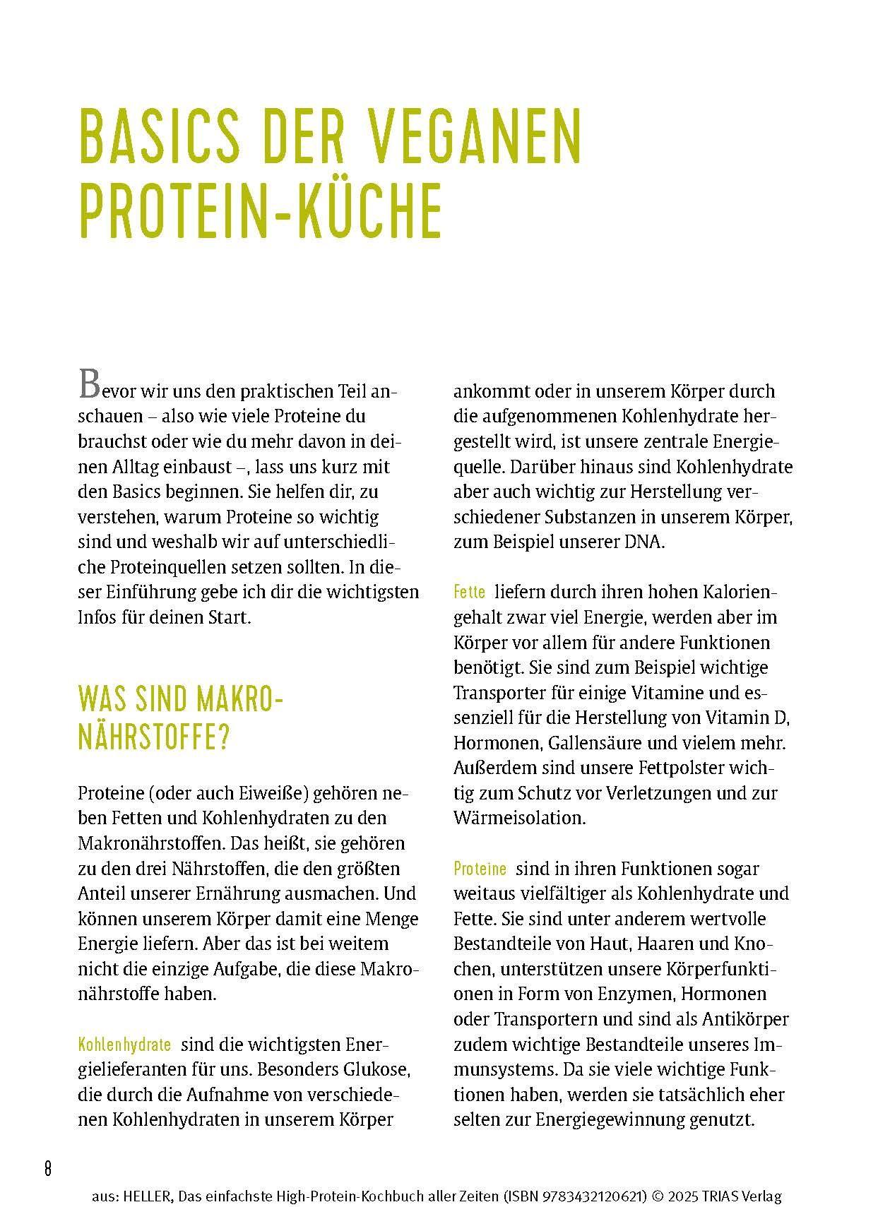 Beispielinhalt (Bild) Das einfachste High-Protein-Kochbuch aller Zeiten