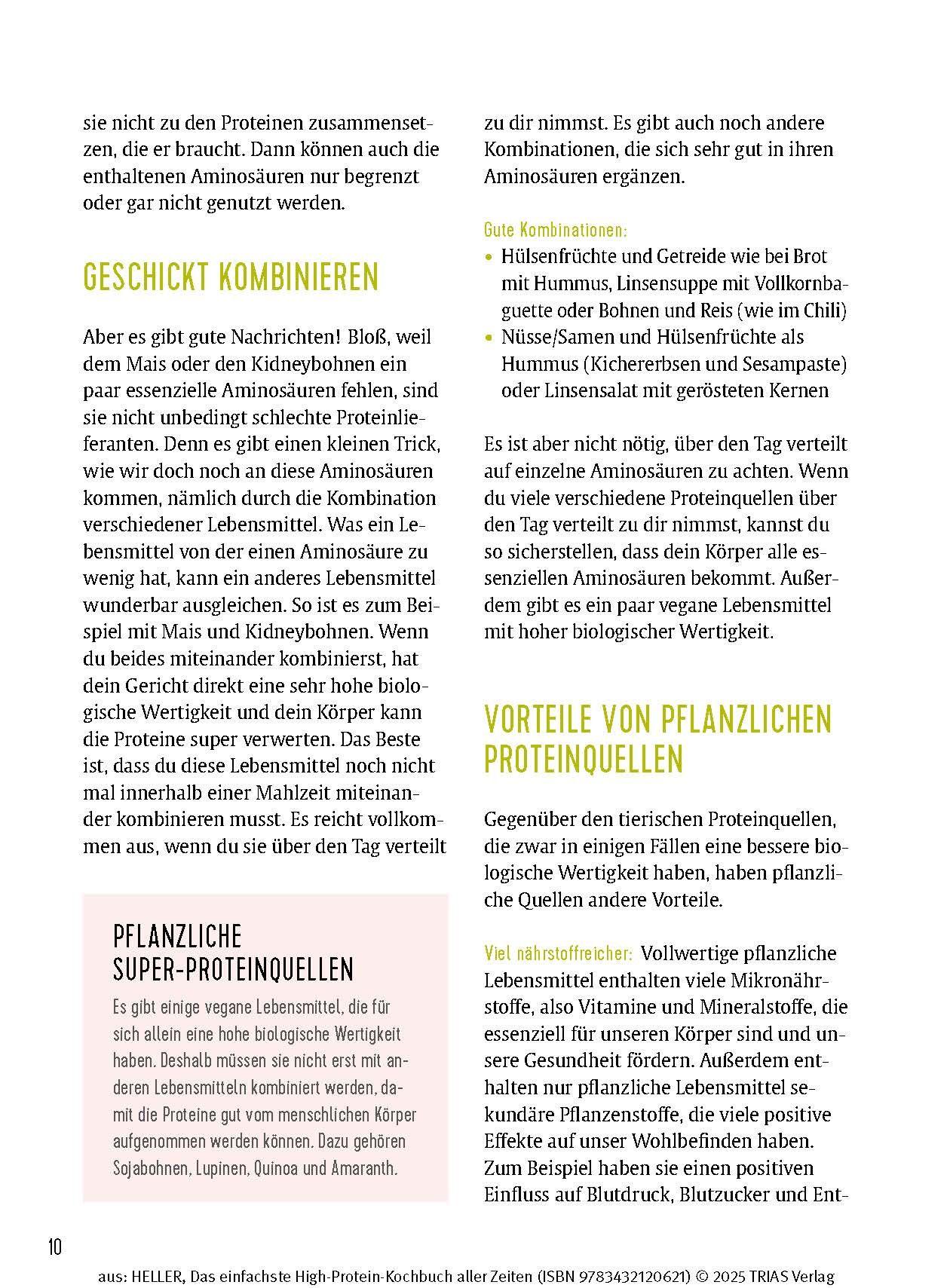 Beispielinhalt (Bild) Das einfachste High-Protein-Kochbuch aller Zeiten