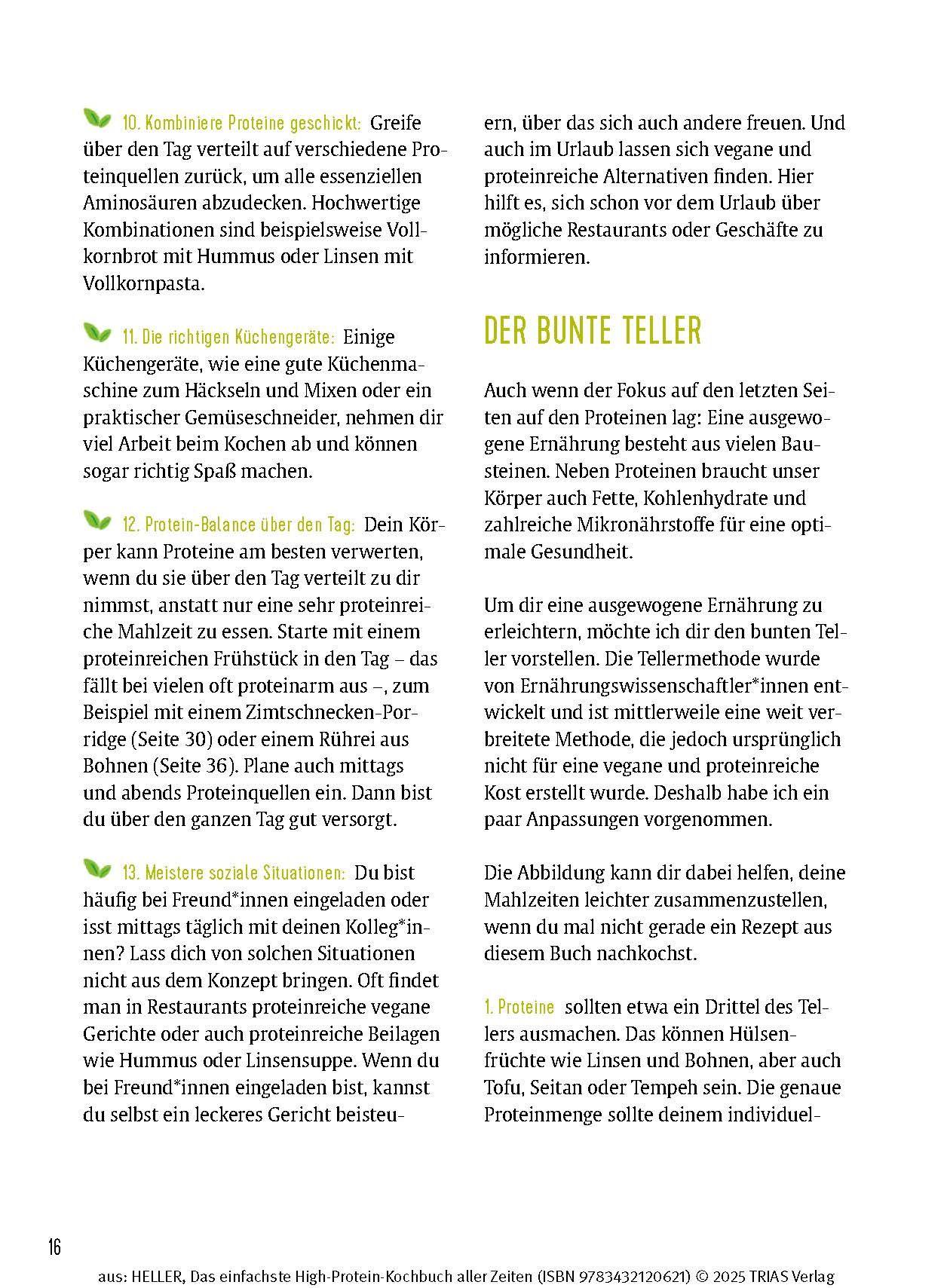 Beispielinhalt (Bild) Das einfachste High-Protein-Kochbuch aller Zeiten