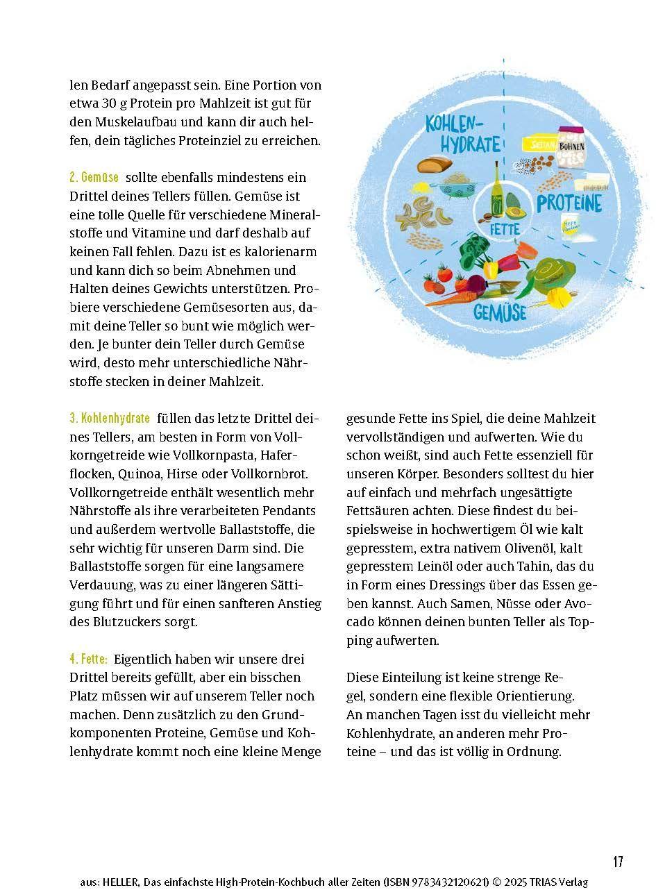 Beispielinhalt (Bild) Das einfachste High-Protein-Kochbuch aller Zeiten