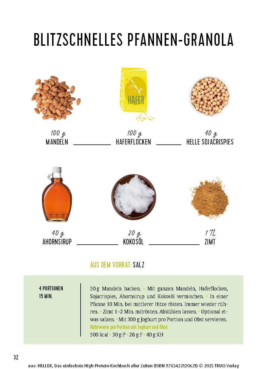 Beispielinhalt (Bild) Das einfachste High-Protein-Kochbuch aller Zeiten