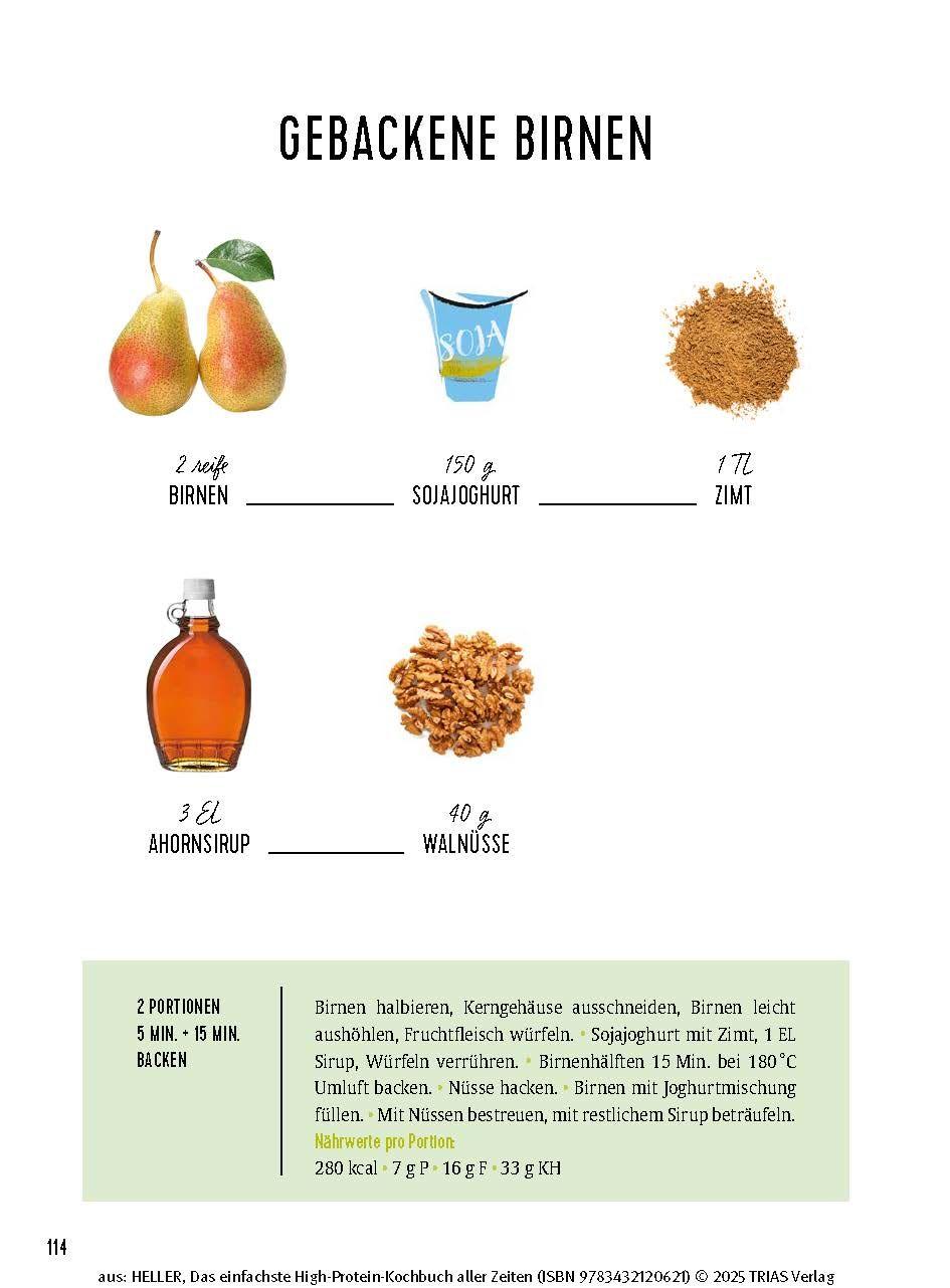 Beispielinhalt (Bild) Das einfachste High-Protein-Kochbuch aller Zeiten