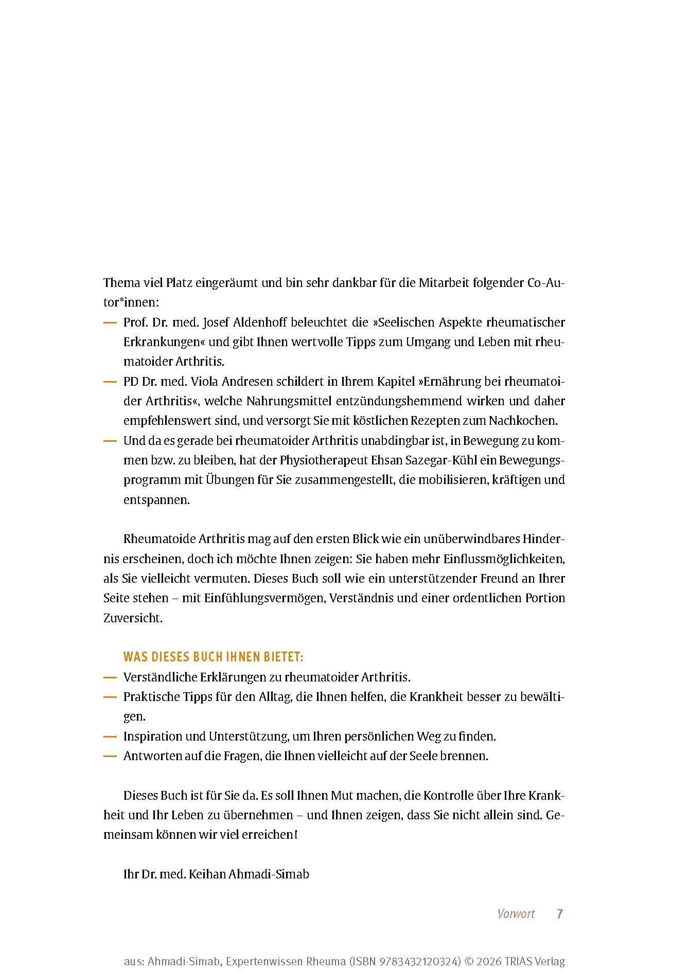 Beispielinhalt (Bild) Expertenwissen: Rheuma