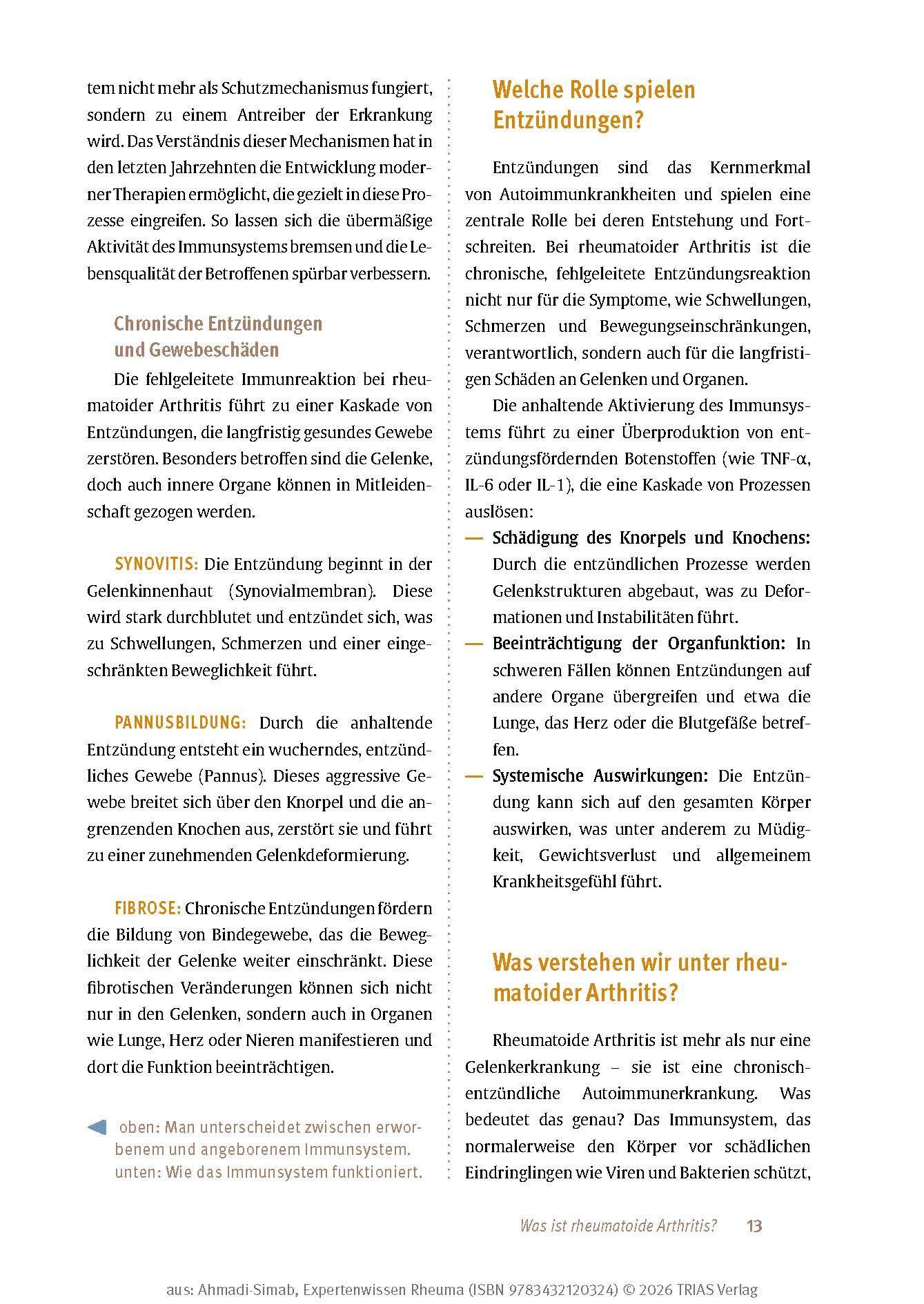 Beispielinhalt (Bild) Expertenwissen: Rheuma