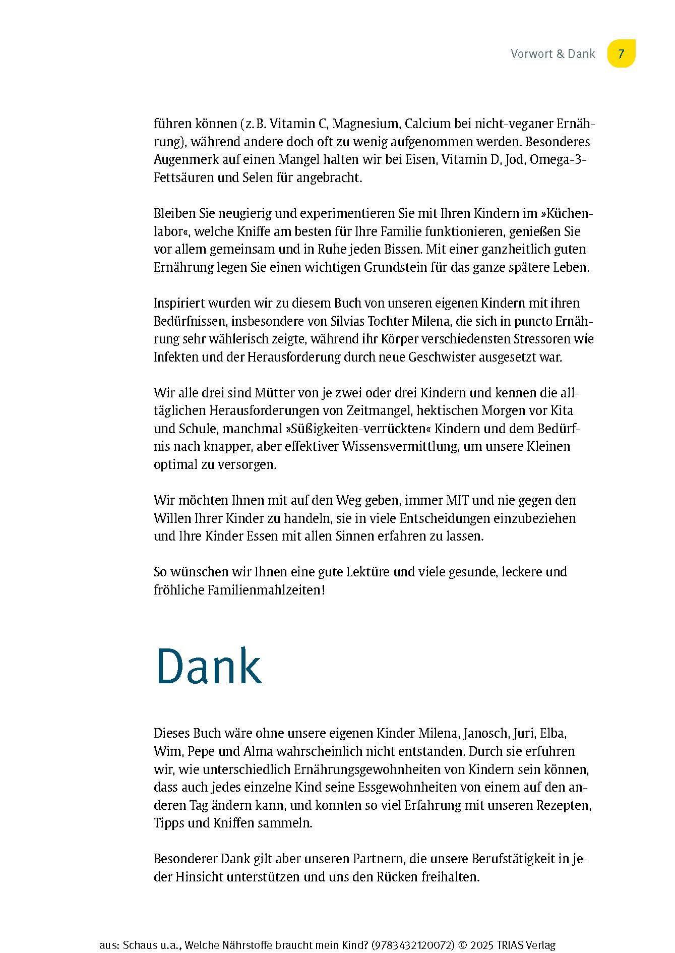 Beispielinhalt (Bild) Welche Nährstoffe braucht mein Kind?