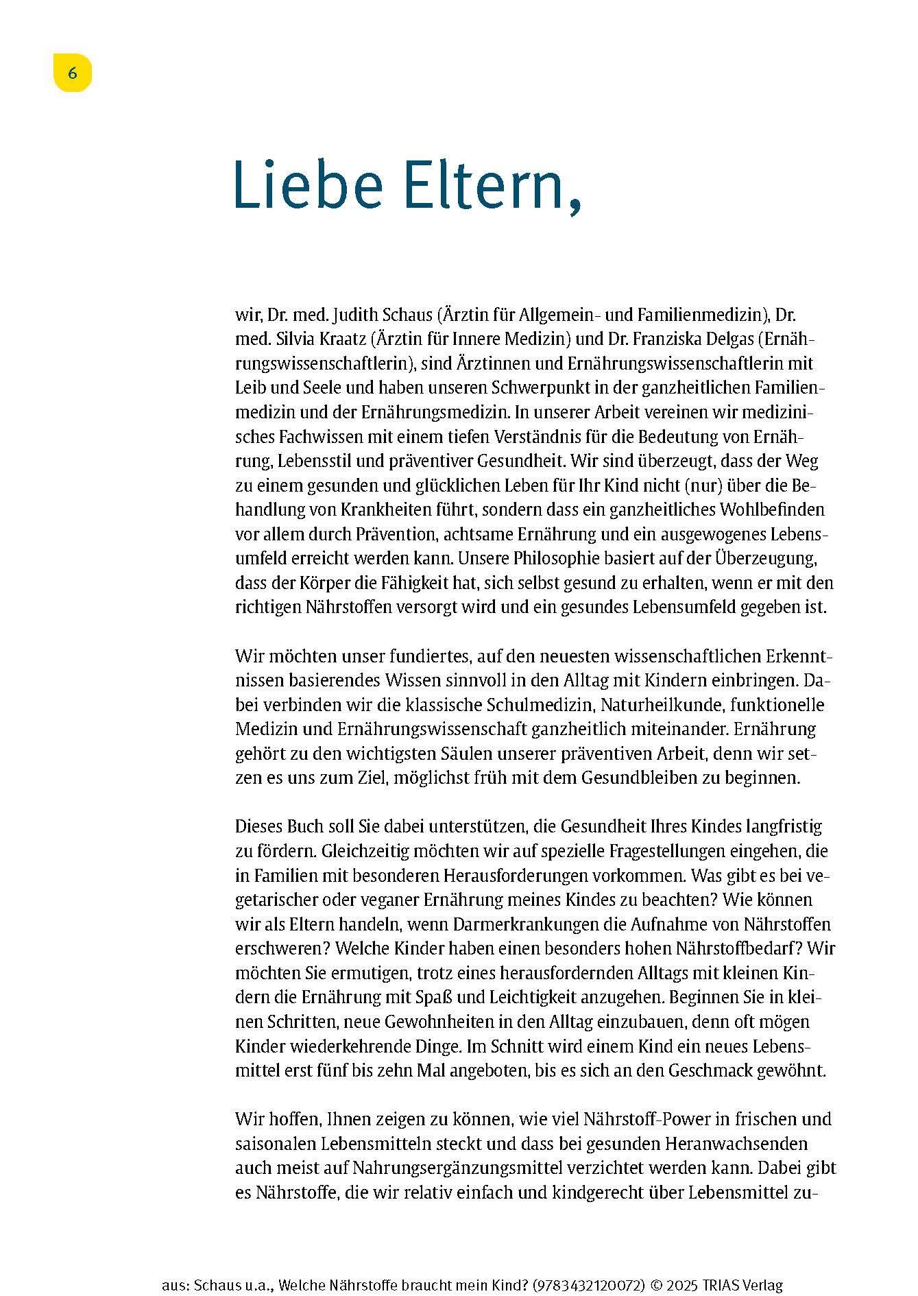 Beispielinhalt (Bild) Welche Nährstoffe braucht mein Kind?