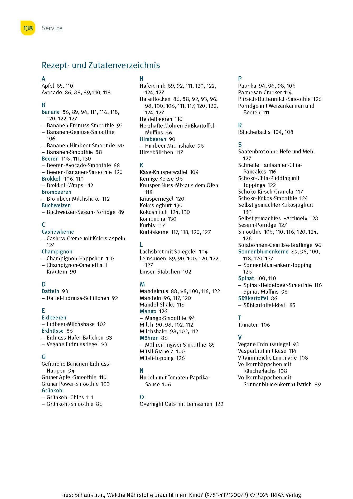 Beispielinhalt (Bild) Welche Nährstoffe braucht mein Kind?