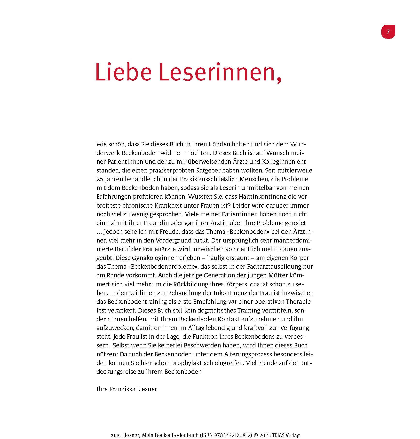 Beispielinhalt (Bild) Mein Beckenbodenbuch