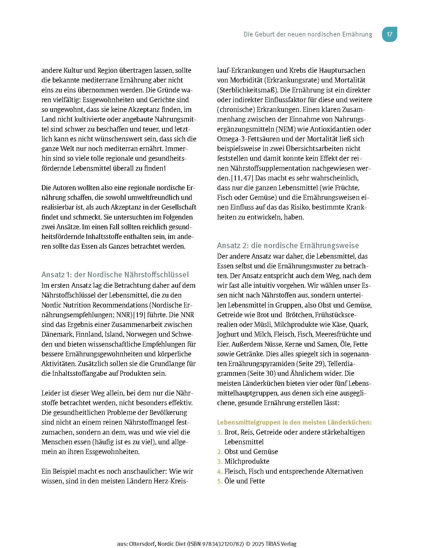 Beispielinhalt (Bild) Medical Cooking: Nordic Diet