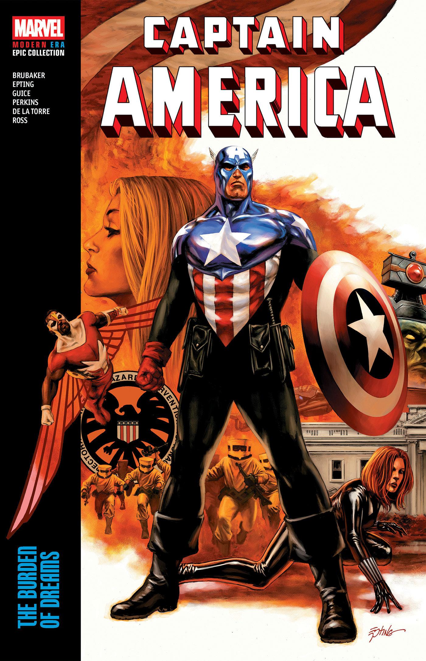 Vorderes Coverbild Captain America Modern Era Epic Collection: The Burden of Dreams