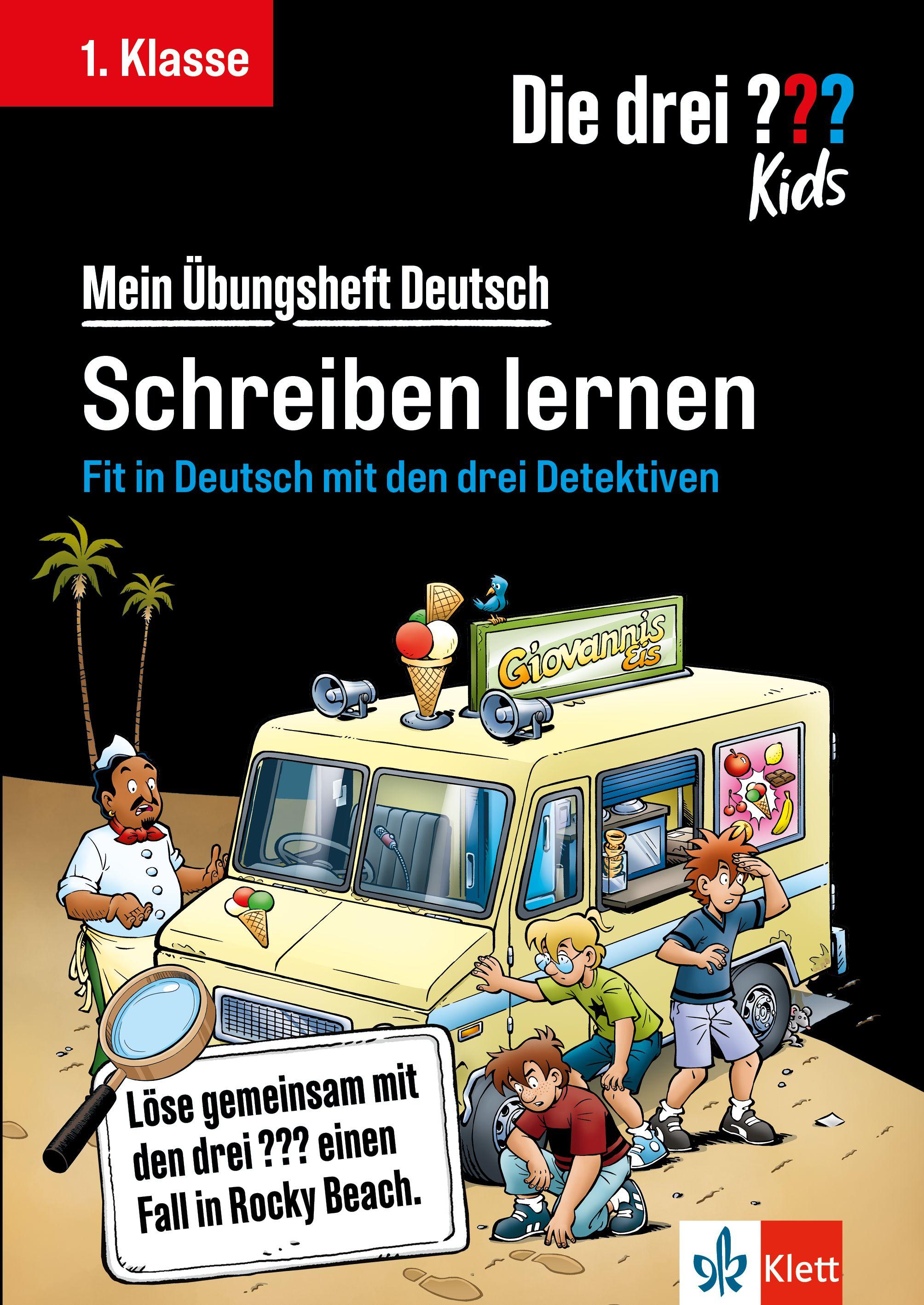 Vorderes Coverbild Die drei ??? Kids: Mein Übungsheft Deutsch 1. Klasse - Schreiben lernen