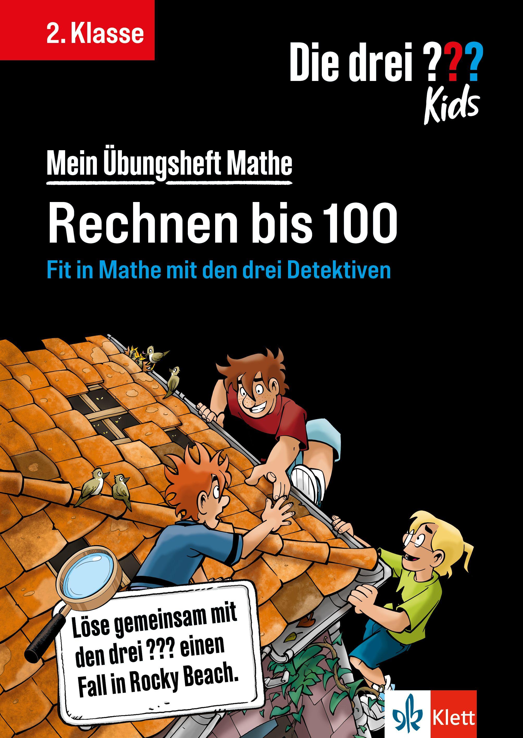 Vorderes Coverbild Die drei ??? Kids: Mein Übungsheft Mathe 2. Klasse - Rechnen bis 100