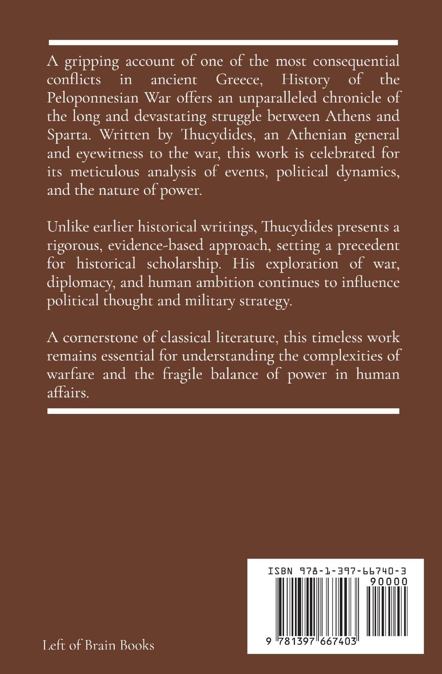 Rückseitencover History of the Peloponnesian War